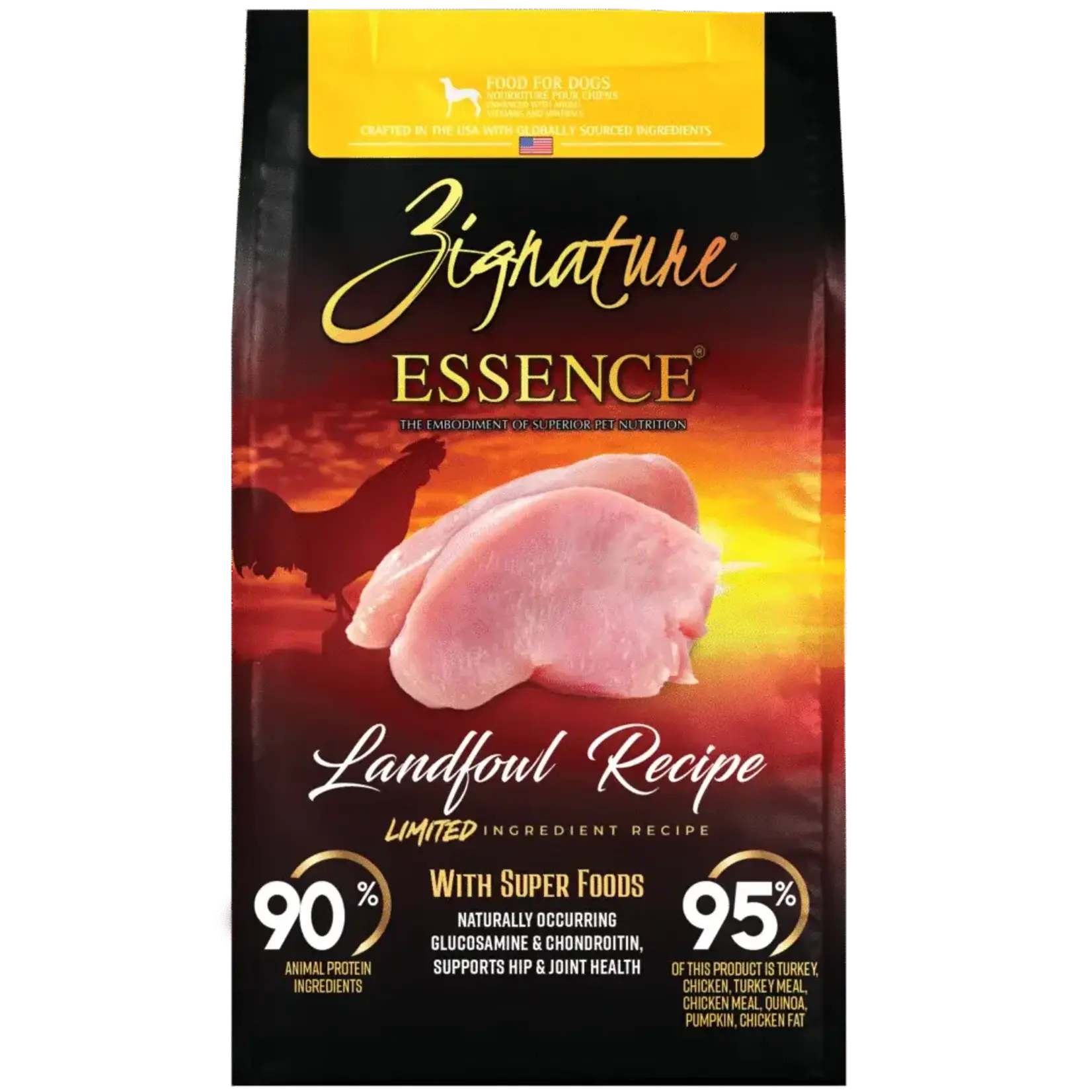 Zignature Essence Limited Ingredient Recipe Landfowl Recipe Dry Dog Food 3.5#