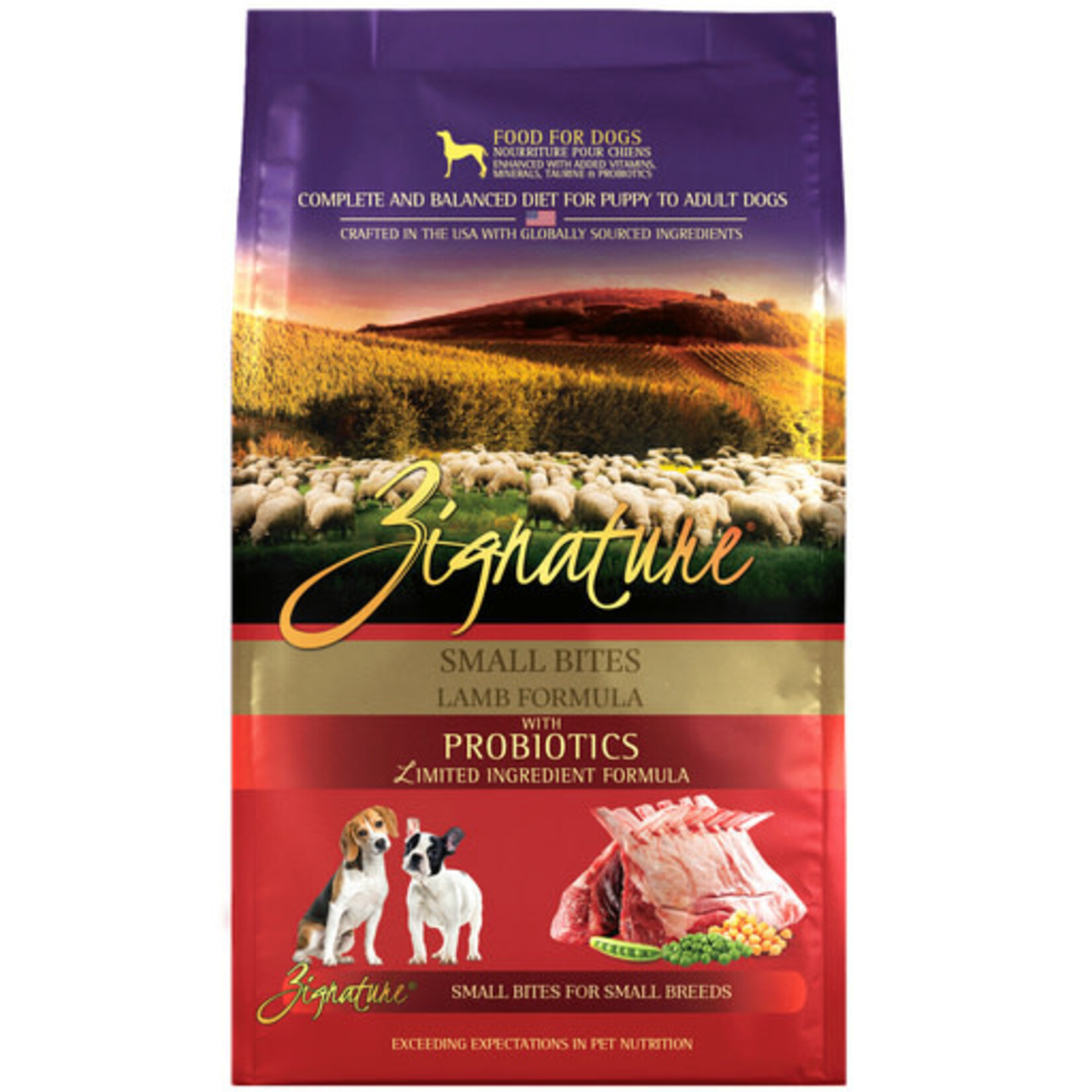 Zignature Zignature Lamb Formula Small Bites Dry Dog Food 12.5#