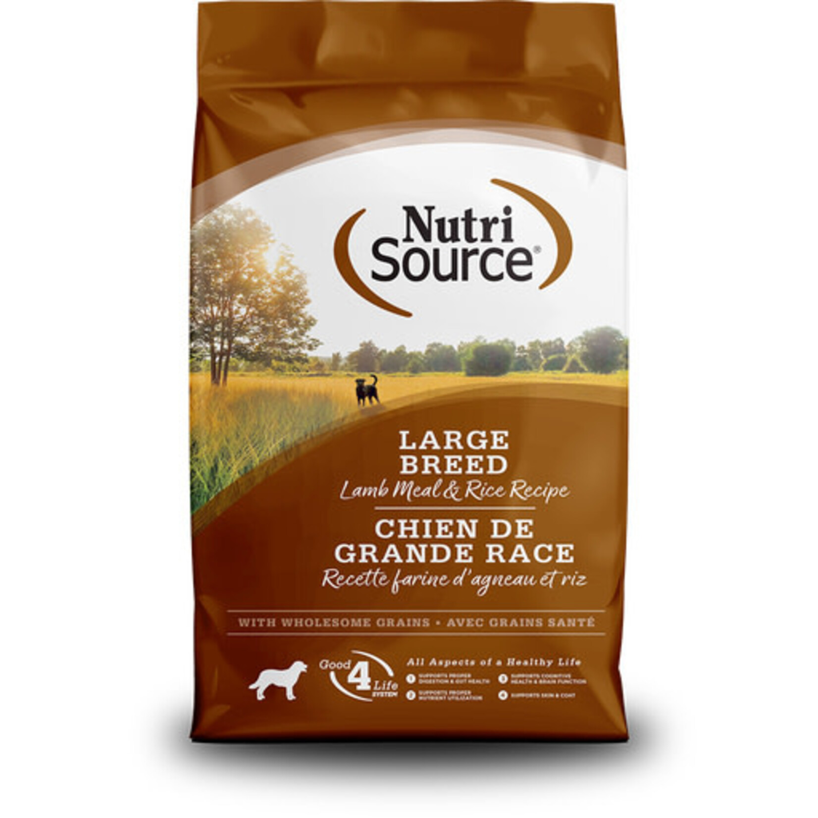 Nutrisource NutriSource Large Breed Lamb & Rice Dry Dog Food 26#