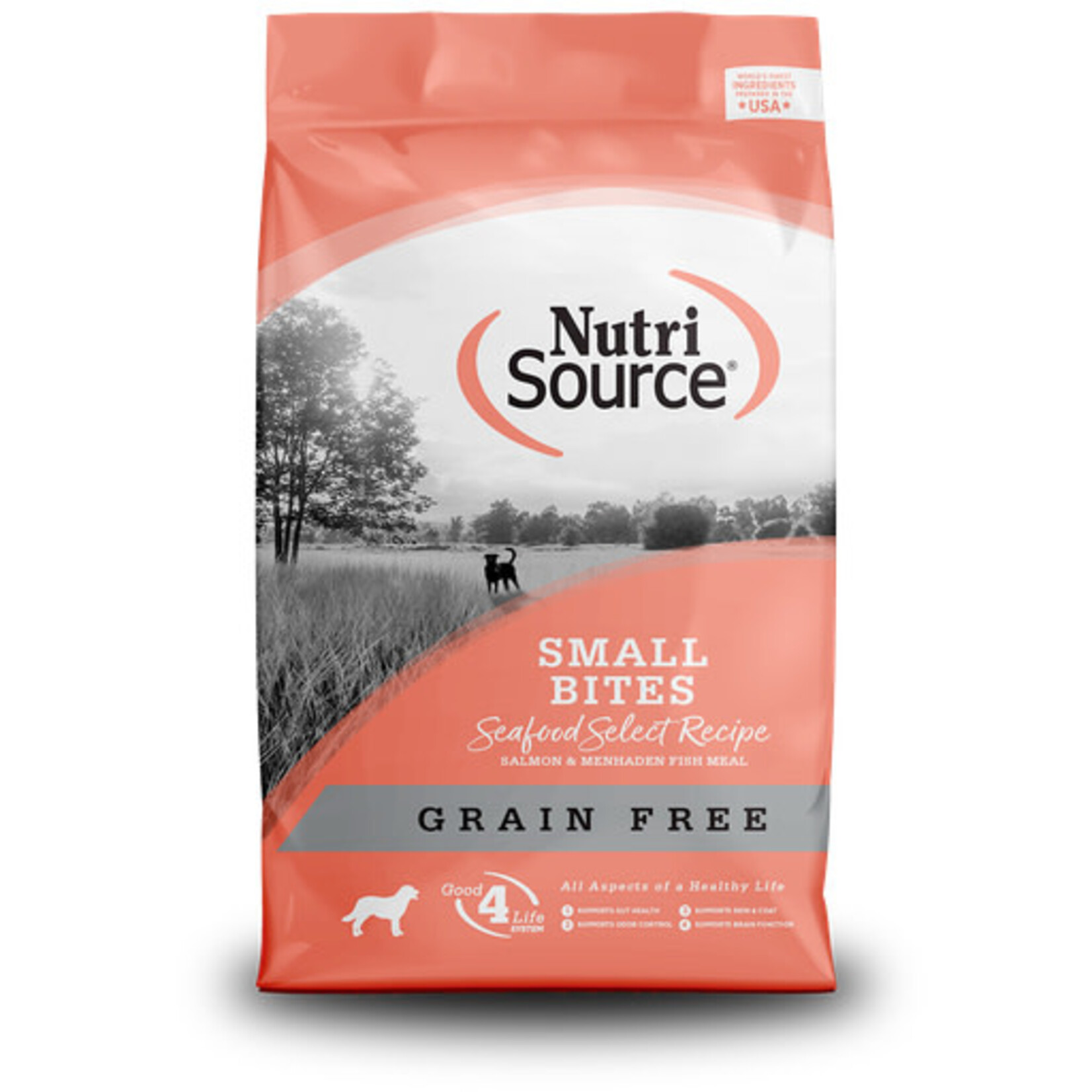 Nutrisource NutriSource Small Bites Seafood Select Grain Free Dry Dog Food 4#