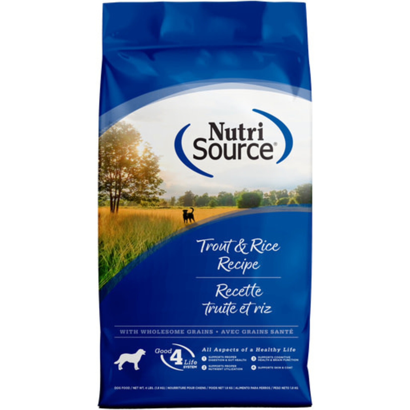 Nutrisource NutriSource Trout & Rice Dry Dog Food 4#
