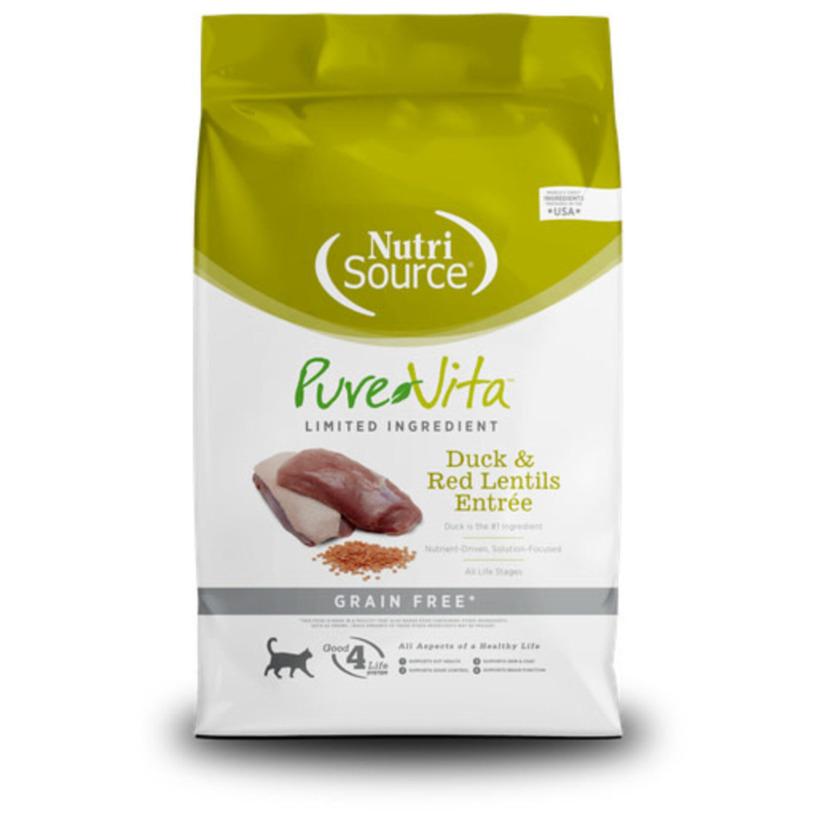 Pure Vita Pure Vita Limited Ingredient Duck & Lentils Entree Grain Free Dry Cat Food 12#