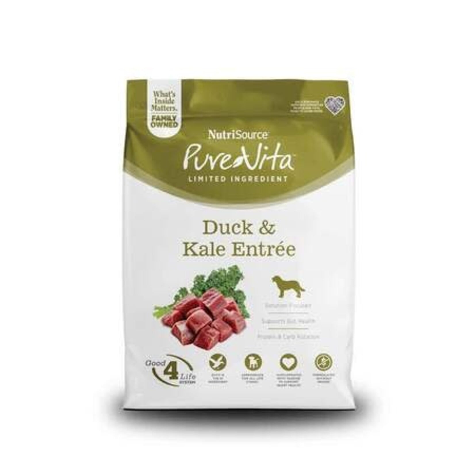 Pure Vita Pure Vita Limited Ingredient Duck & Kale Grain Free Dry Dog Food 12#