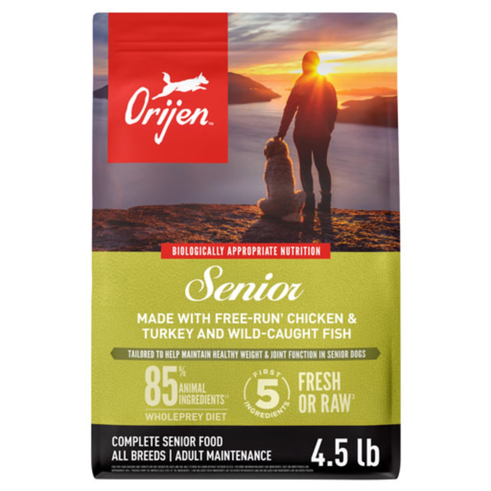 Orijen ORIJEN Senior Grain-Free High-Protein Dry Dog Food 4.5#