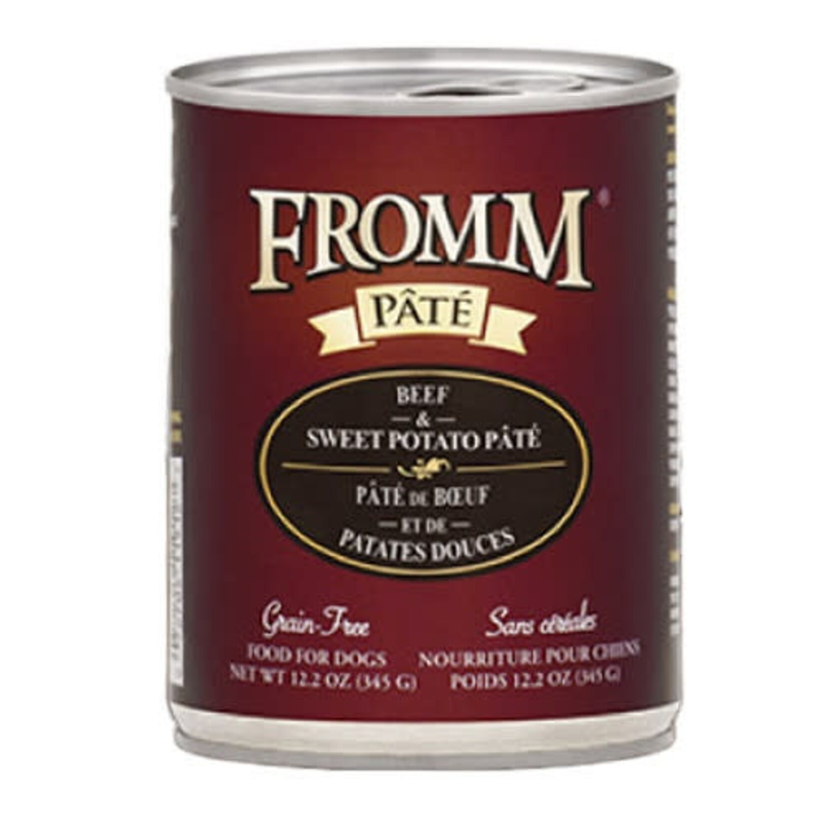 Fromm Family Fromm Beef and Sweet Potato Pâté Canned Dog Food 12.2oz