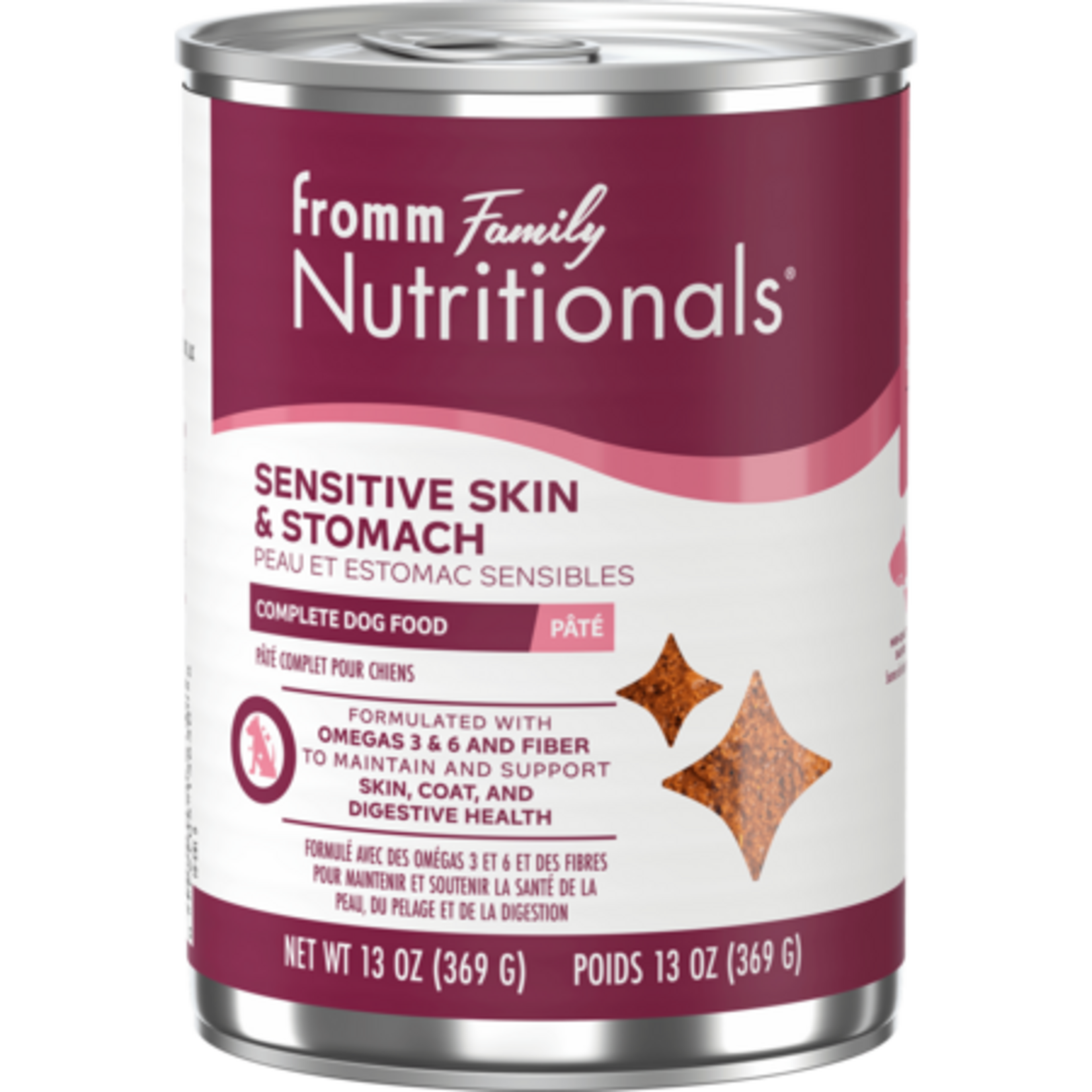 Fromm Family Fromm Nutritionals Sensitive Skin & Stomach Supplement Pate Wet Dog Food 13 oz