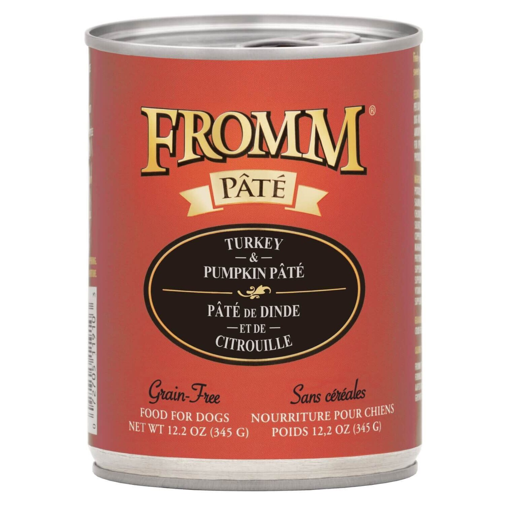 Fromm Family Fromm Pate Turkey & Pumpkin Grain-Free Wet Dog Food 12.2 oz