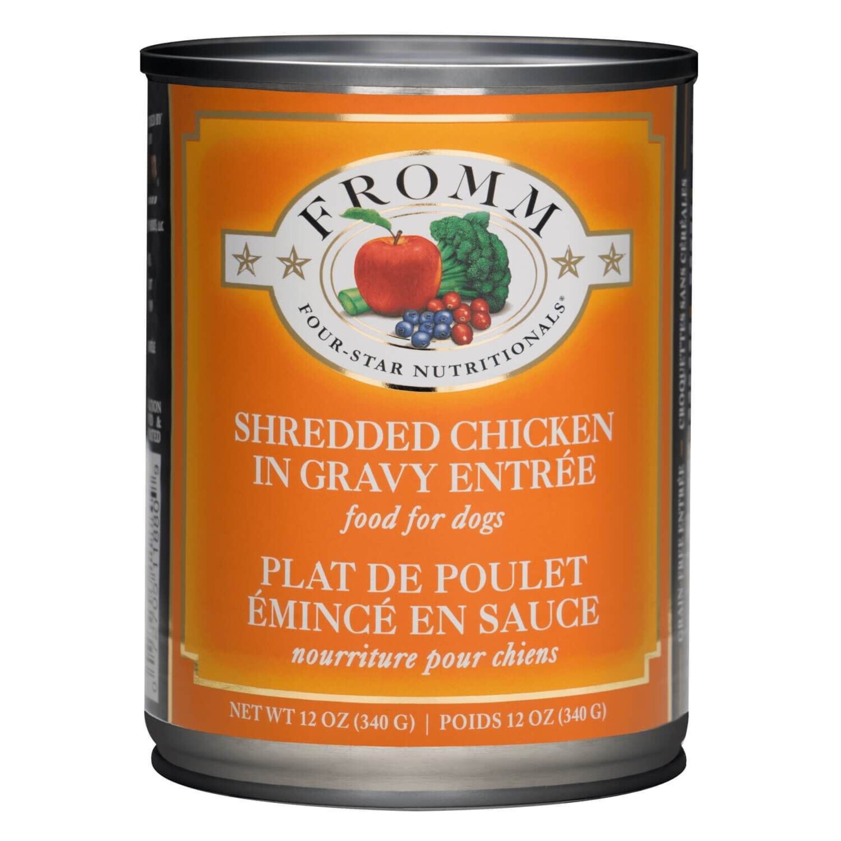 Fromm Family Fromm Shredded Chicken in Gravy Entrée Canned Dog Food 12oz