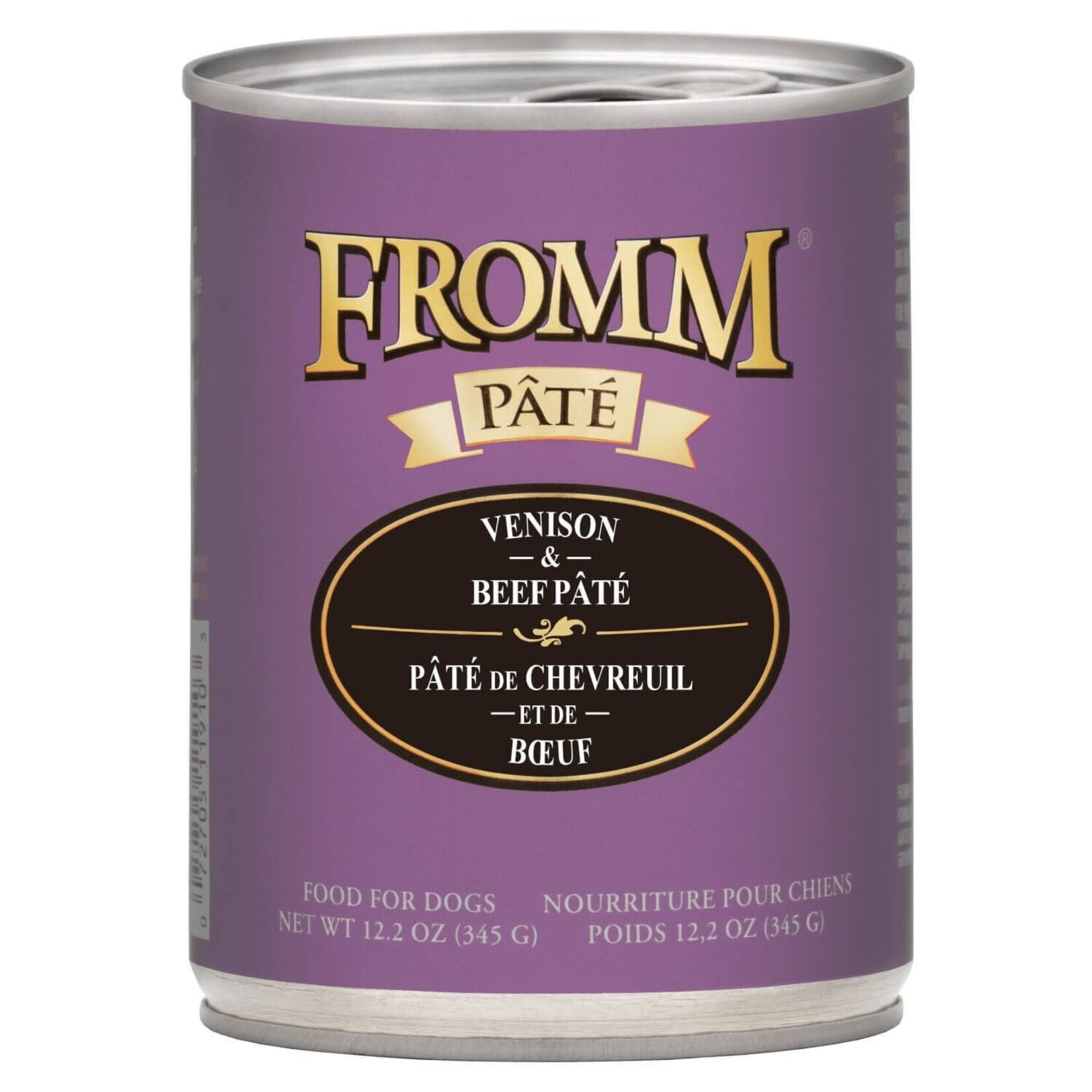 Fromm Family Fromm Pate Venison & Beef Wet Dog Food 12.2 oz