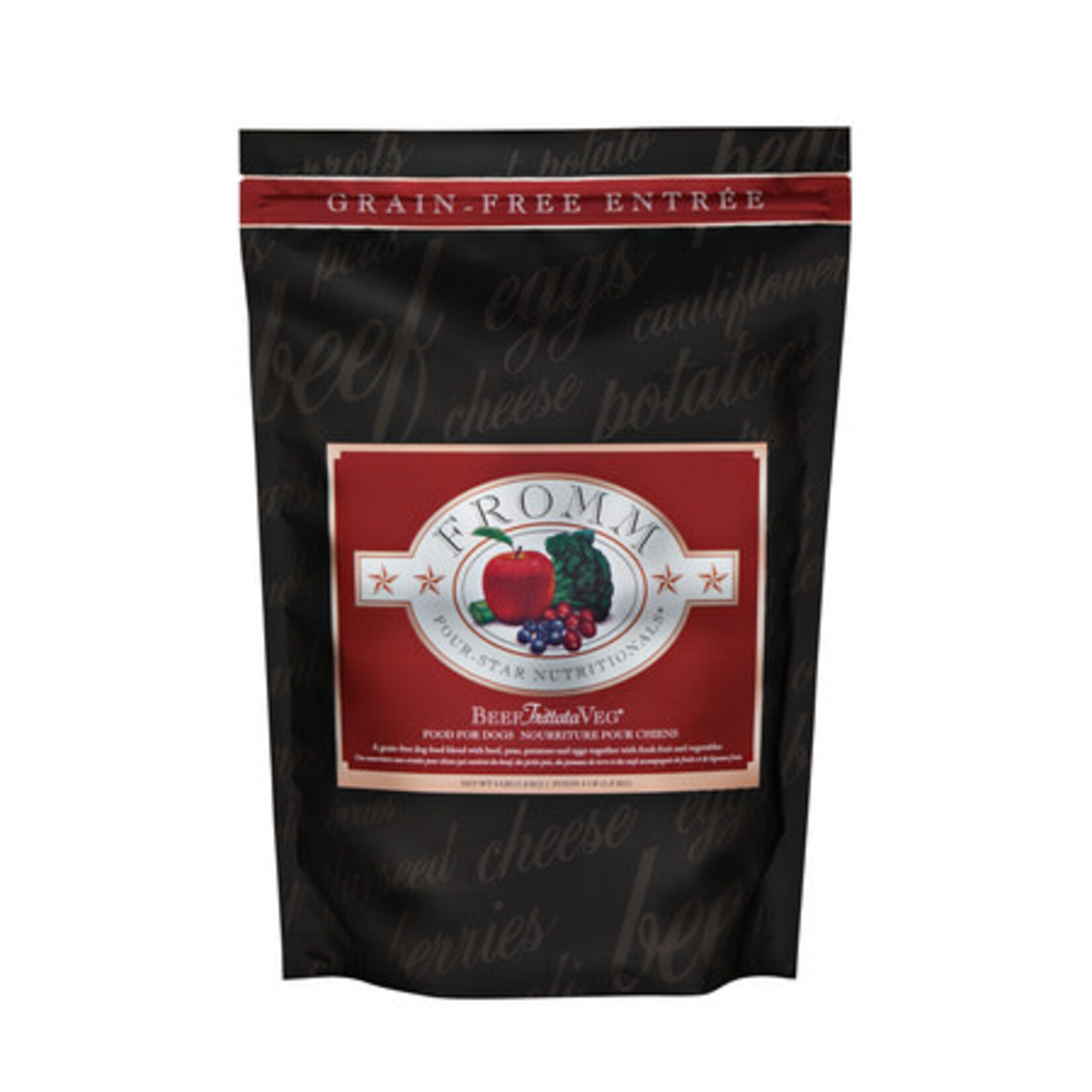 Fromm Family Fromm Four-Star Nutritionals Beef Frittata Veg Recipe Dry Dog Food 4#