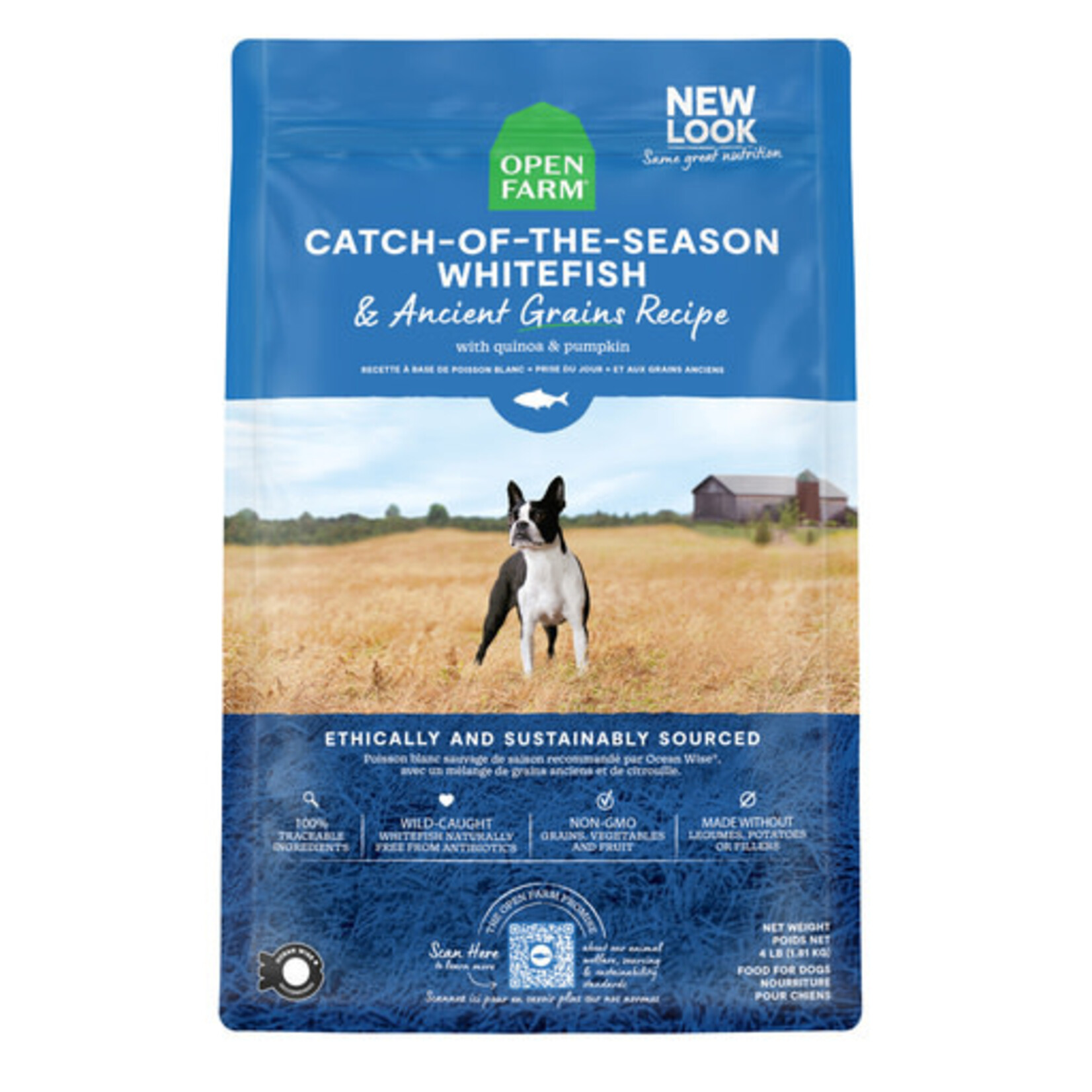 Open Farm Open Farm Catch-of-the-Season Whitefish & Ancient Grains Dry Dog Food 22#
