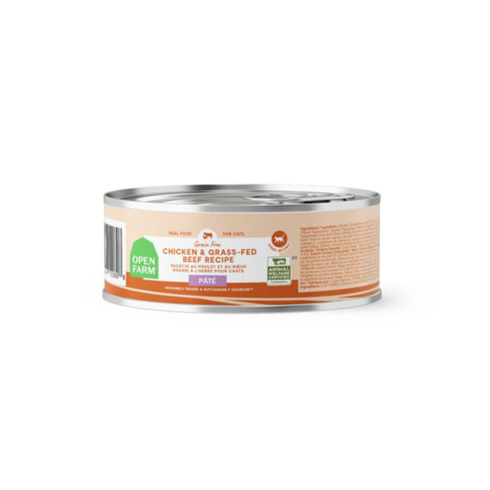 Open Farm Open Farm Grain Free Chicken & Grass-fed Beef Pate Wet Cat Food 5.3 oz