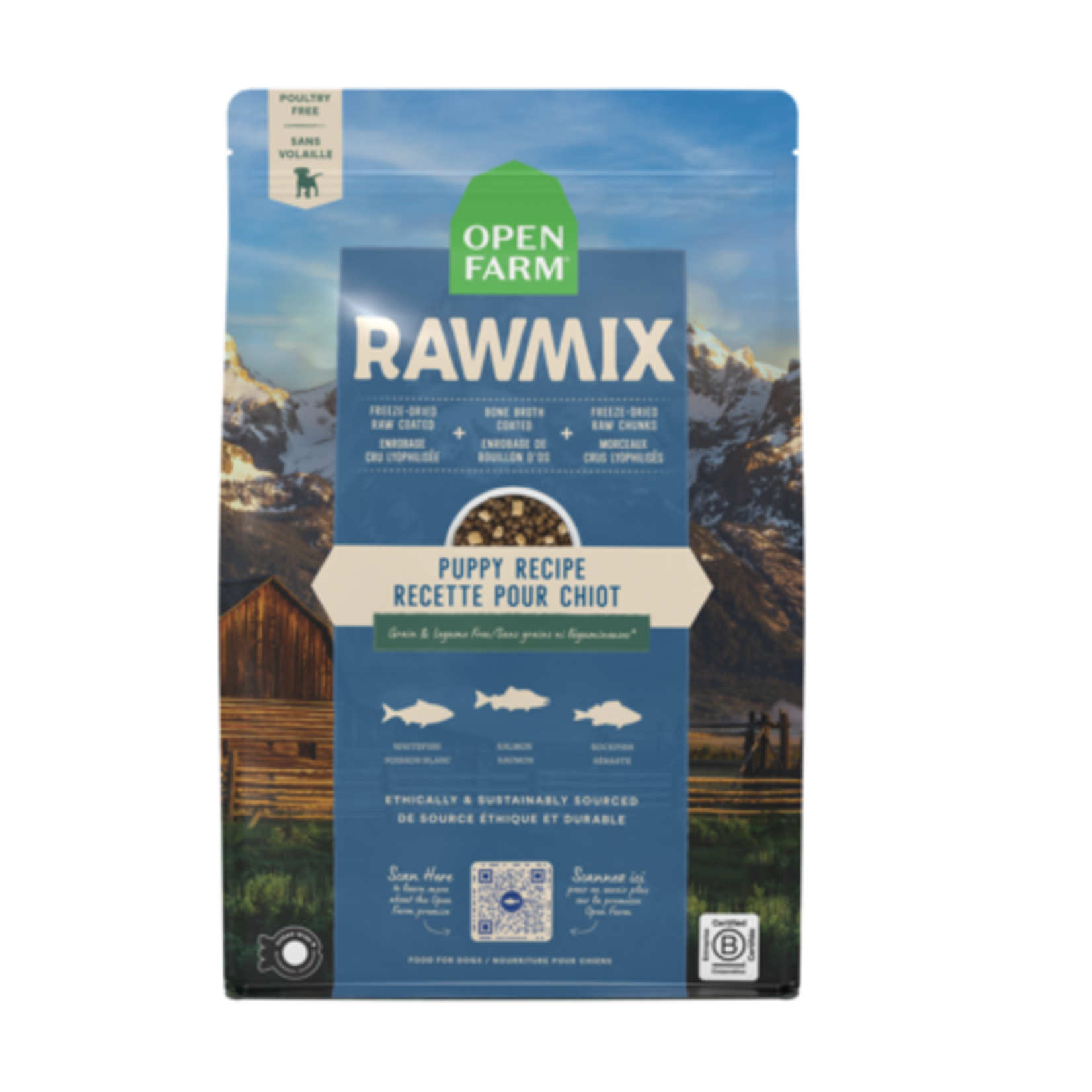 Open Farm Open Farm RawMix Grain-Free Puppy Recipe Dry Dog Food 3.5#