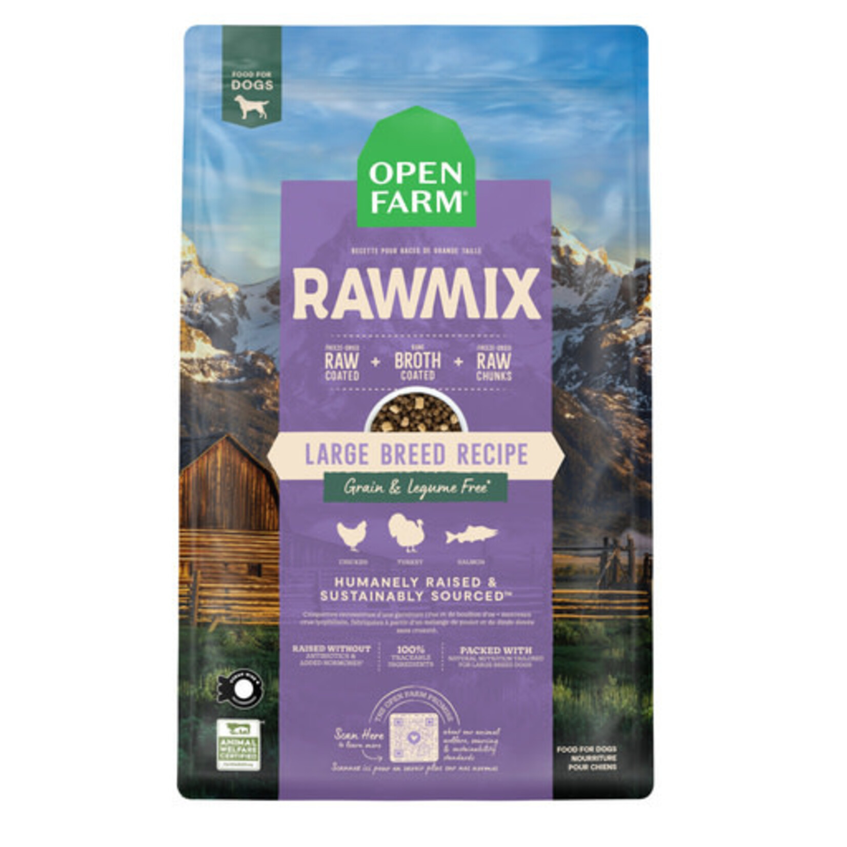 Open Farm Open Farm RawMix Large Breed Recipe Grain-Free Dry Dog Food 20#