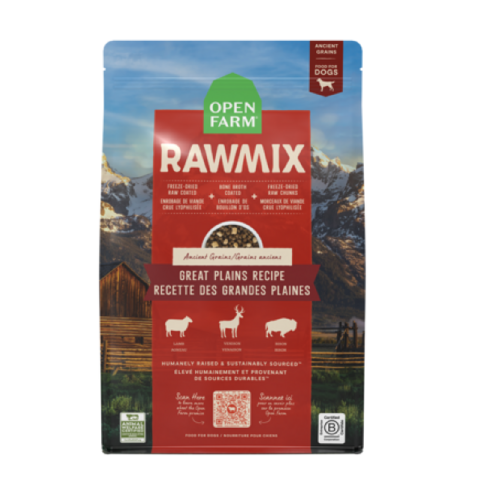 Open Farm Open Farm RawMix Great Plains Ancient Grains Dry Dog Food 20#