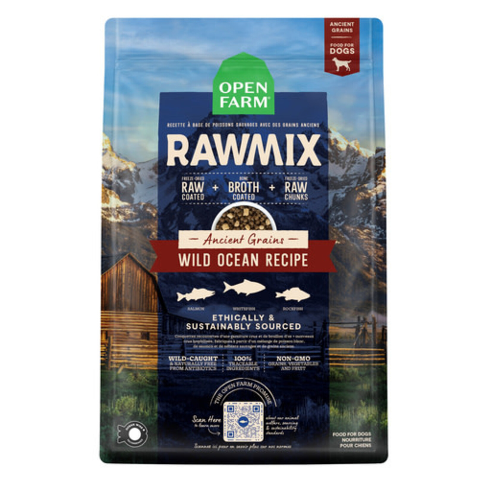 Open Farm Open Farm RawMix Wild Ocean Ancient Grains Dry Dog Food 20#