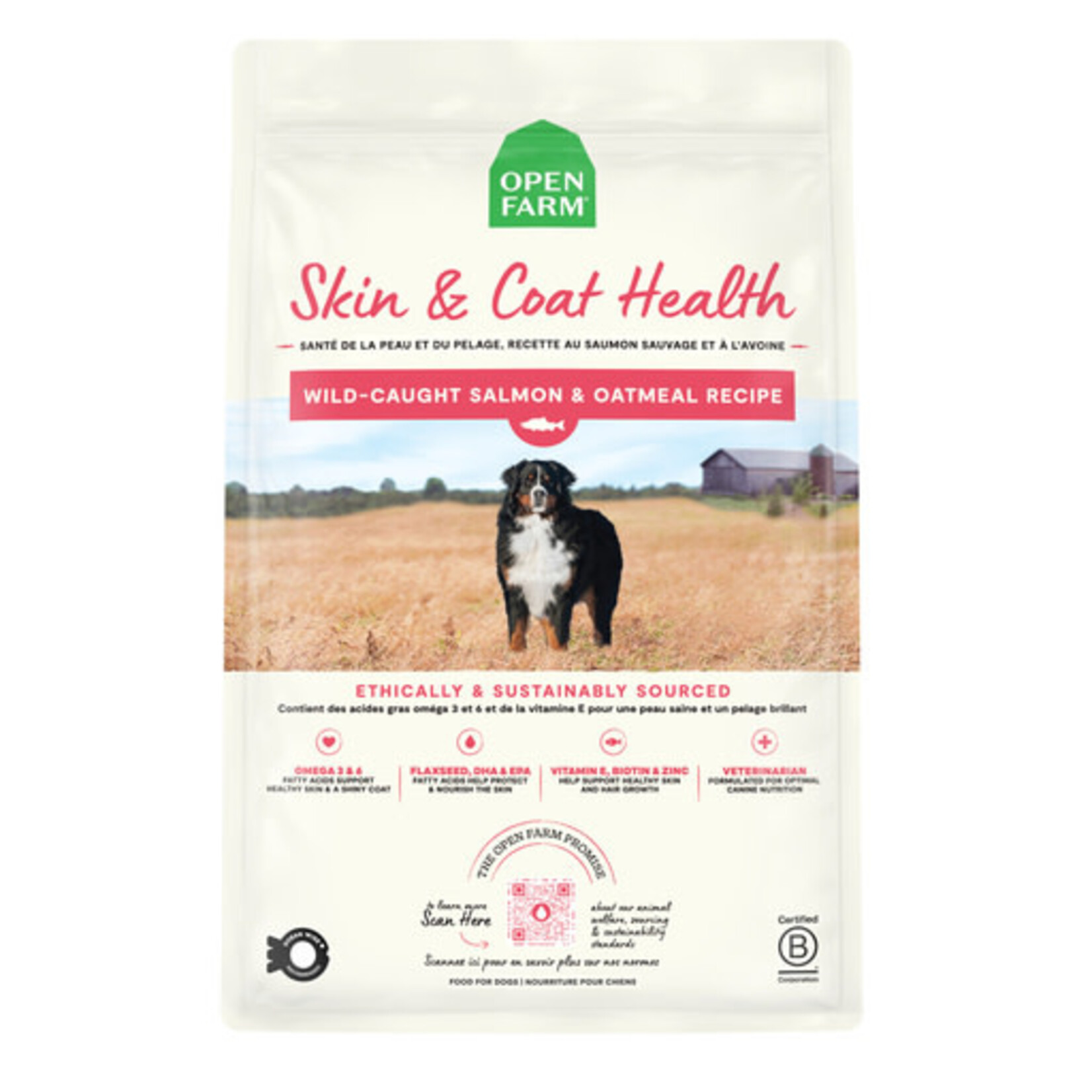 Open Farm Open Farm Salmon & Oatmeal Skin & Coat Health Dry Dog Food 22#