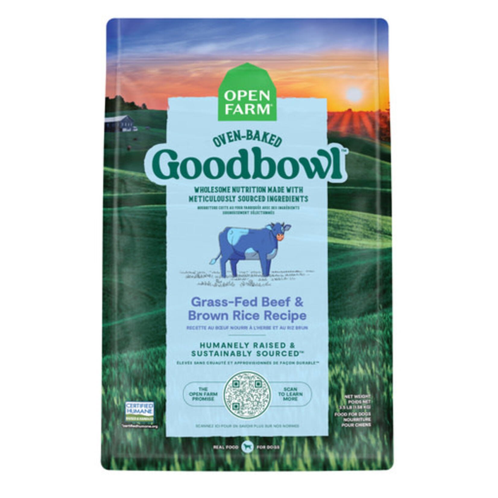 Open Farm Open Farm Goodbowl Grass-Fed Beef & Brown Rice Dry Dog Food 3.5#