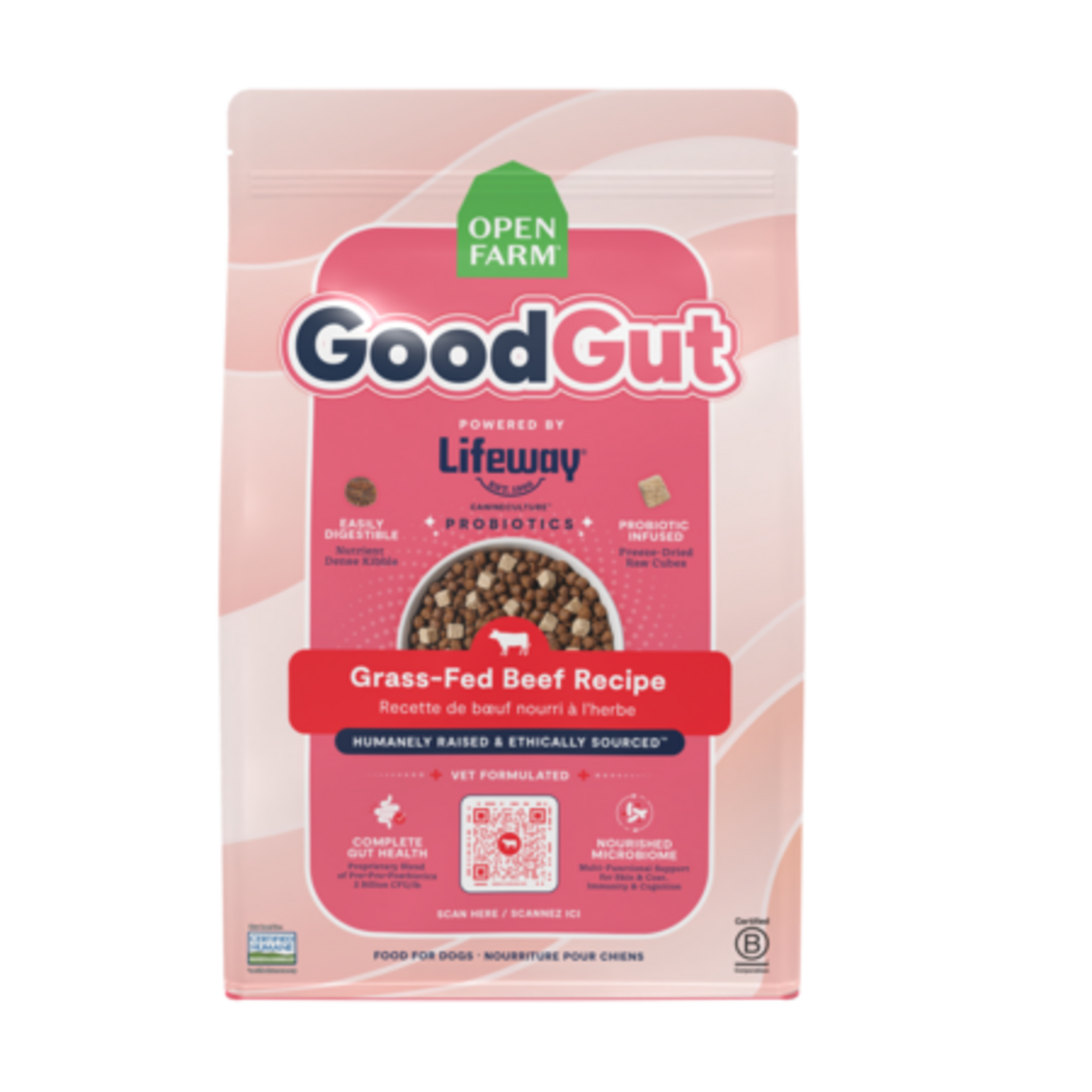 Open Farm Open Farm GoodGut Grass-Fed Beef Dry Dog Food 3.5#