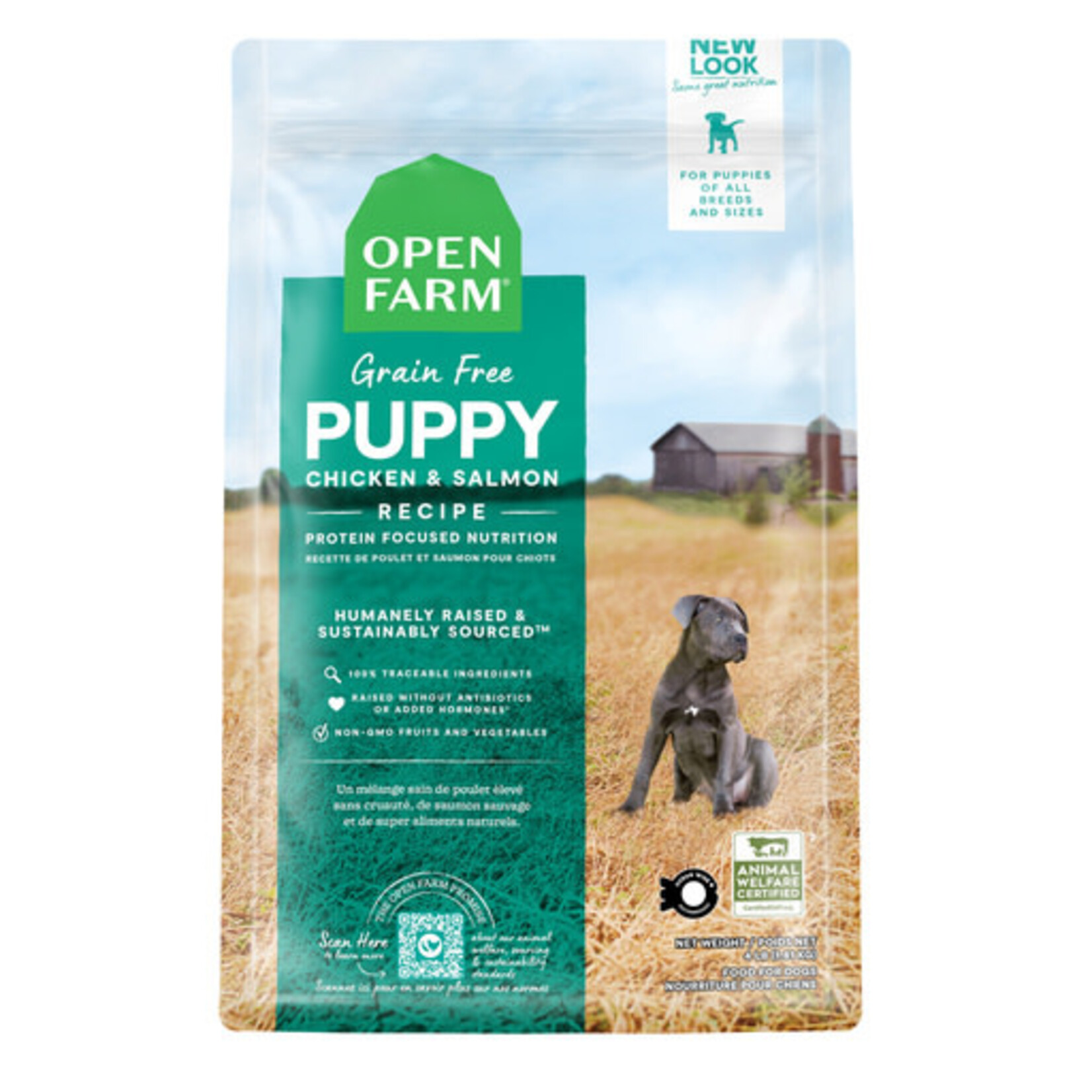 Open Farm Open Farm Chicken & Salmon Grain-Free Puppy Recipe Dry Dog Food 4#