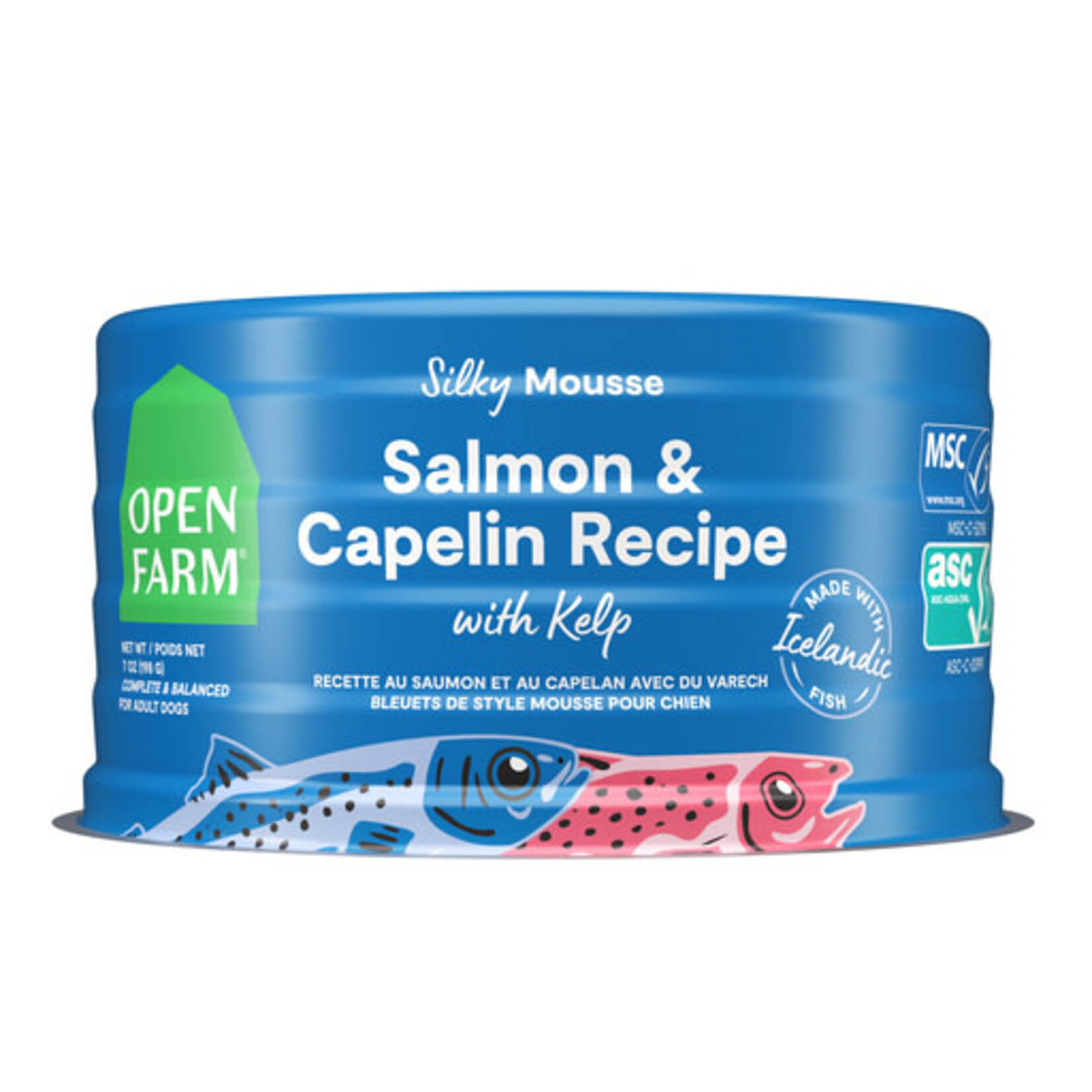 Open Farm Open Farm Silky Mousse Icelandic Salmon & Capelin Wet Dog Food 7 oz