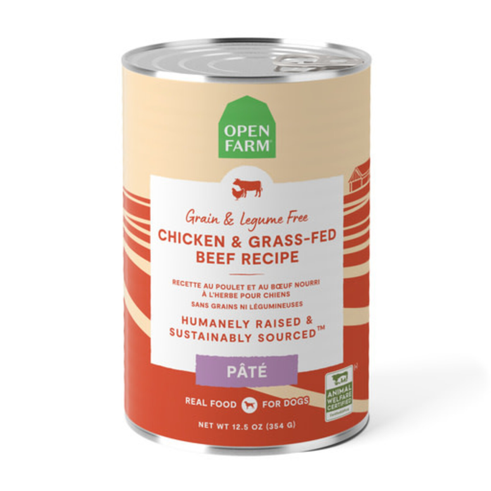Open Farm Open Farm Chicken & Grass-Fed Beef Pate Wet Dog Food 12.5 oz