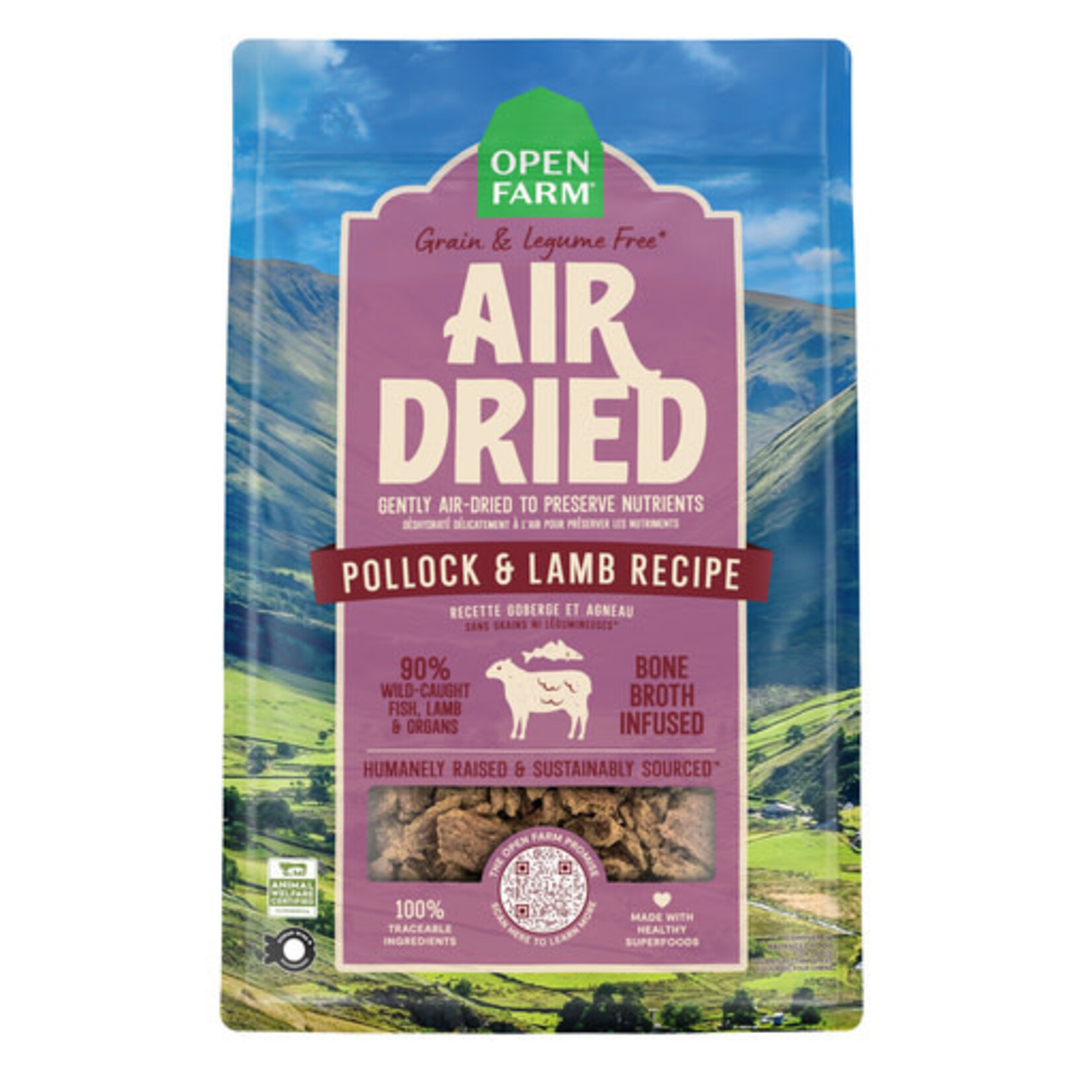 Open Farm Open Farm Air Dried Pollock & Lamb Dog Food 1#