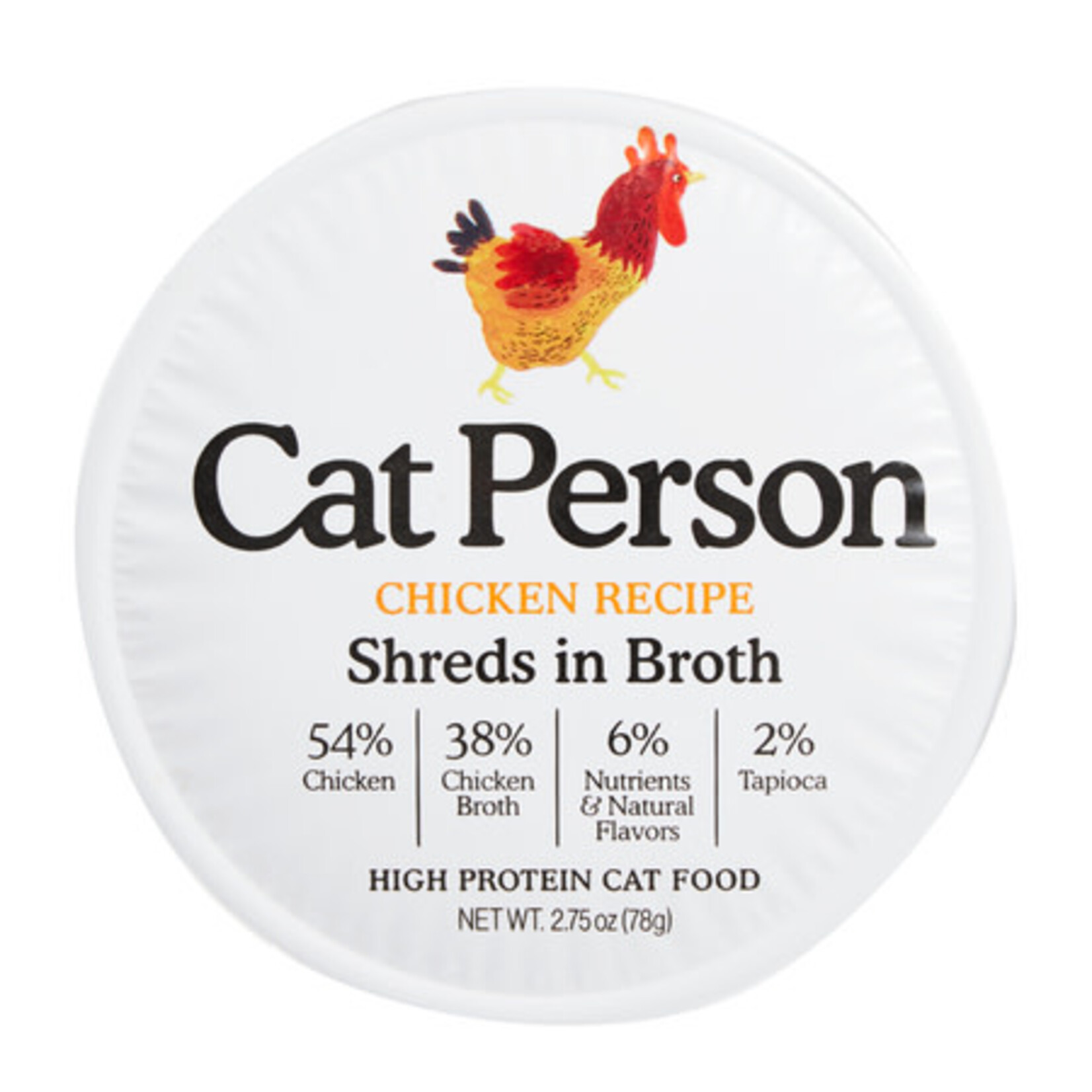 Cat Person Cat Person Chicken Shreds in Broth Grain-Free Wet Cat Food 2.75 oz