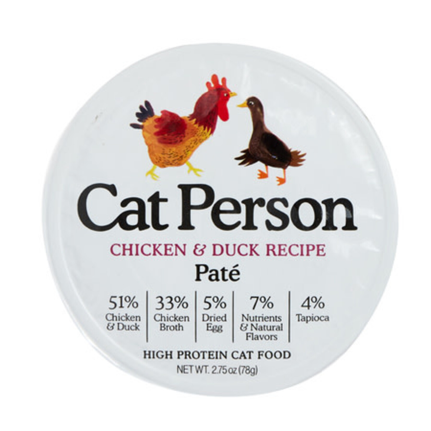 Cat Person Cat Person Chicken & Duck Grain-Free Pate Wet Cat Food 2.75 oz