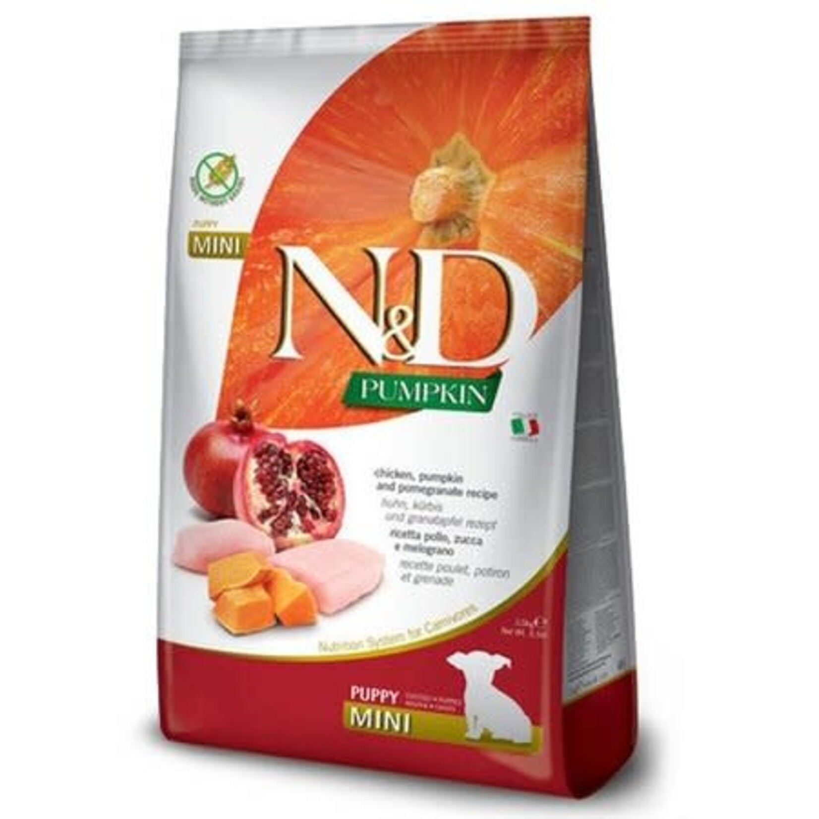 Farmina Farmina N&D Pumpkin, Chicken & Pomegranate Puppy Mini Dry Dog Food 5.5#