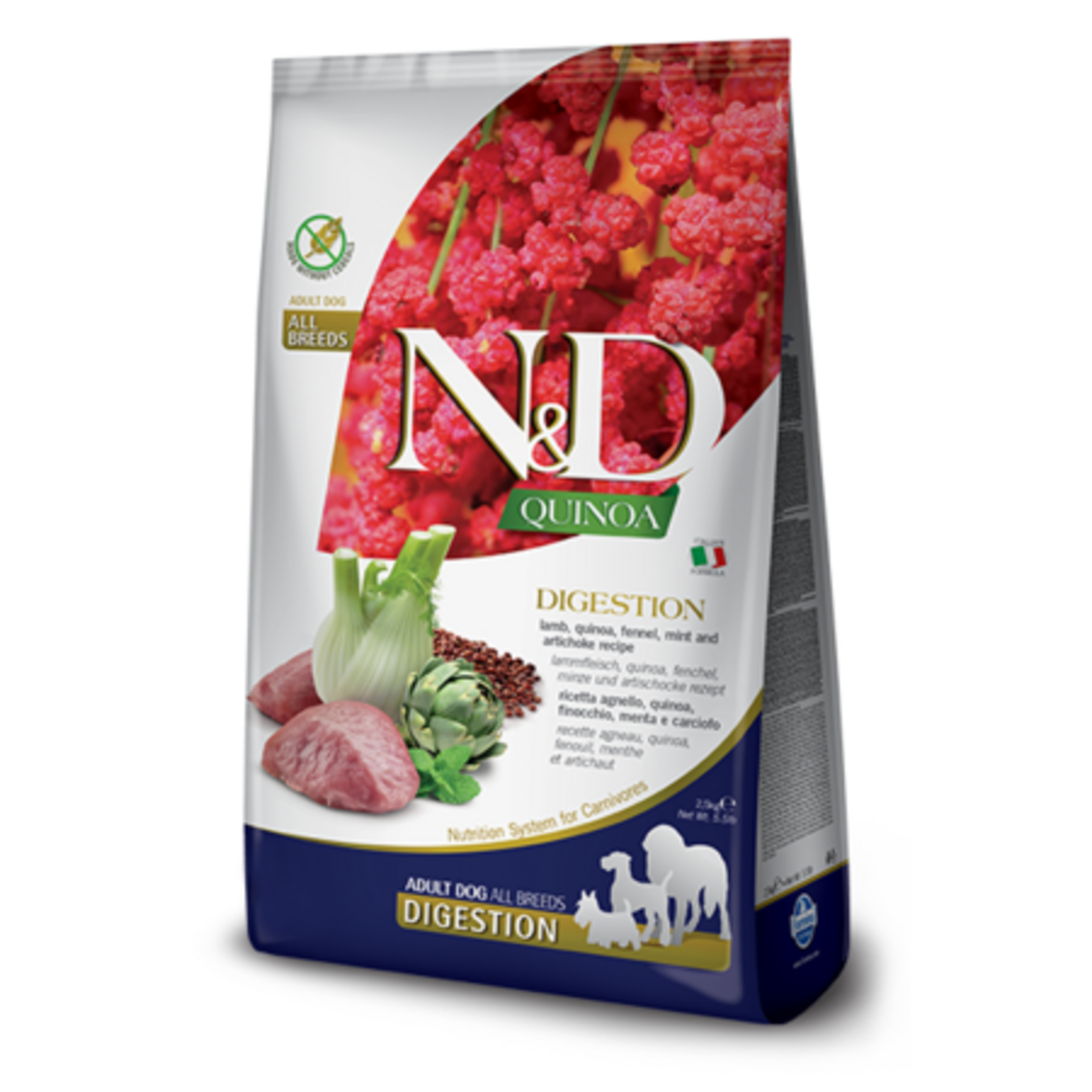 Farmina Farmina N&D Quinoa Digestion Lamb, Fennel & Artichoke Mini Dry Dog Food 5.5#