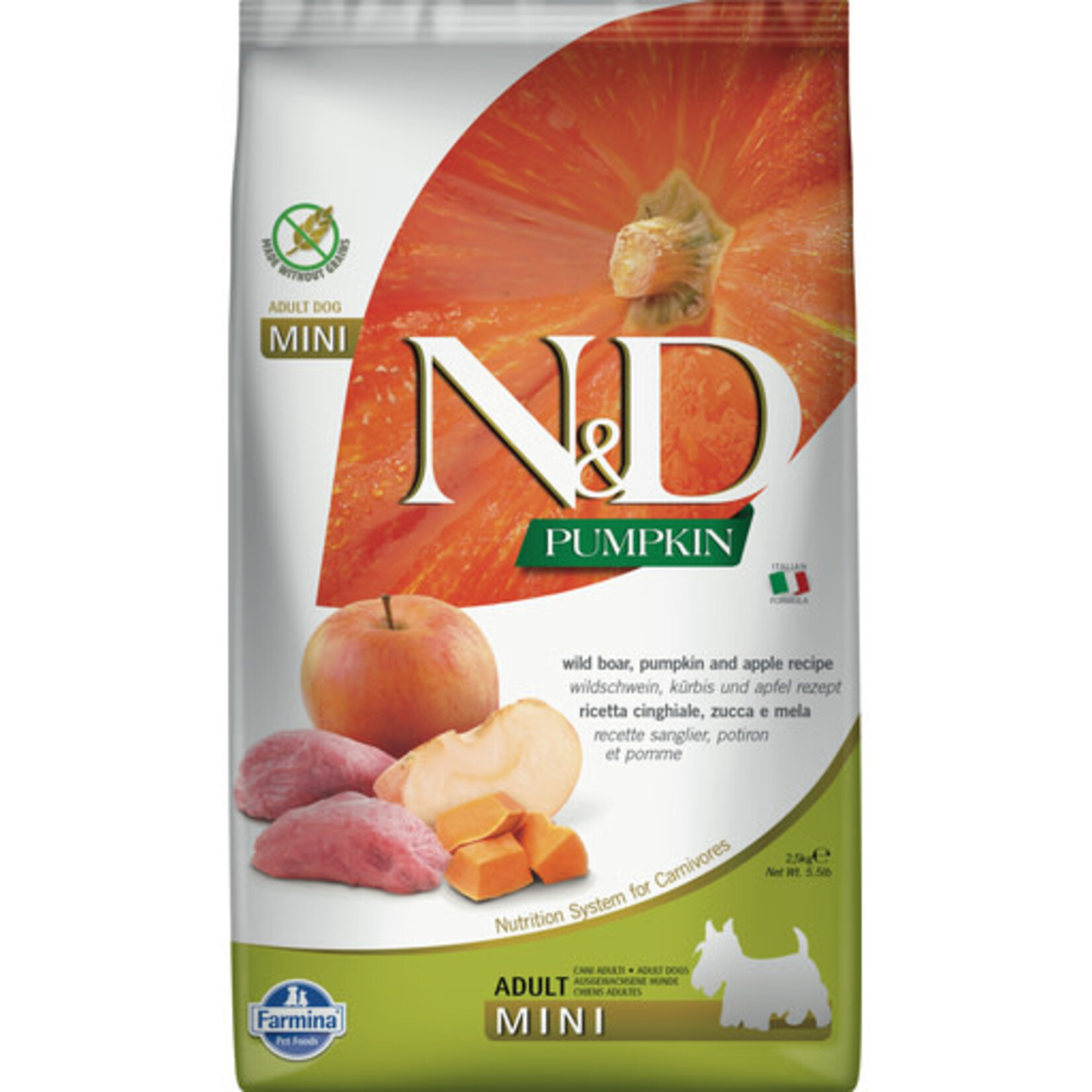 Farmina Farmina N&D Pumpkin, Boar & Apple Mini Dry Dog Food 5.5#
