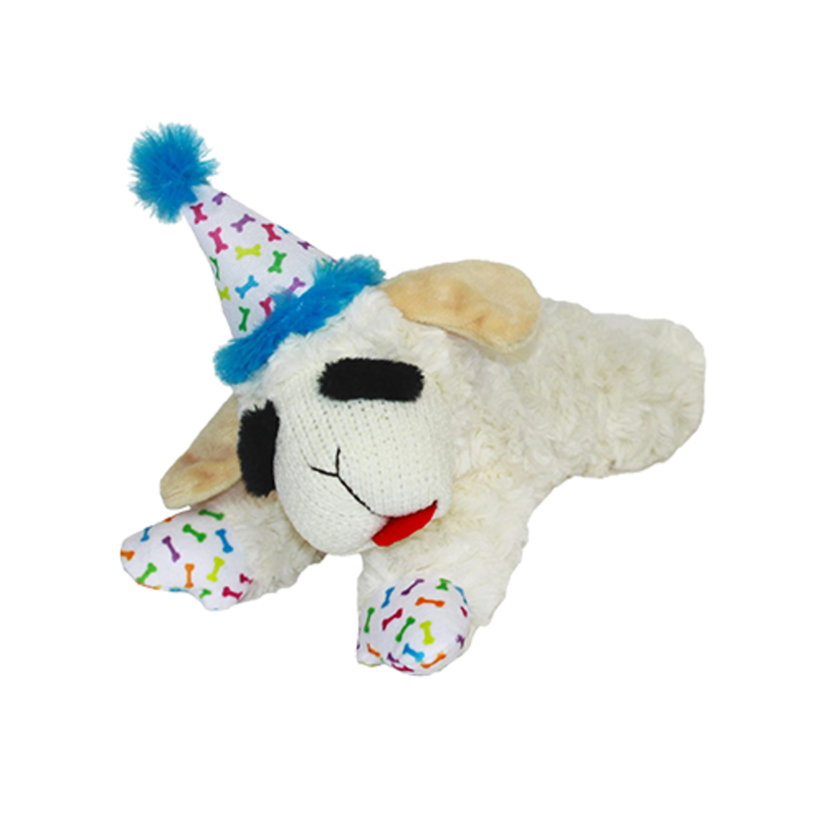 MultiPet Multipet Lamb Chop Birthday Squeaky Plush Medium Dog Toy