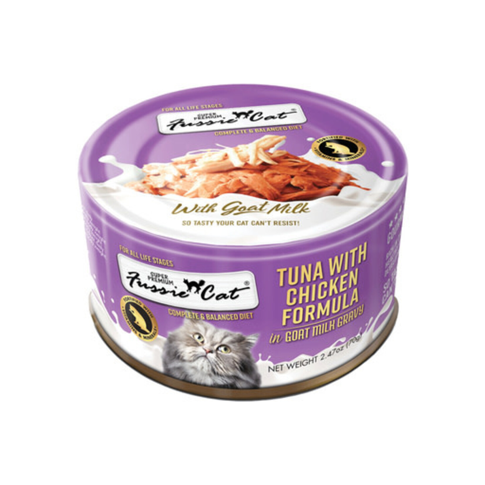 Fussie Cat Fussie Cat Tuna with Chicken in Goats Milk Wet Cat Food 2.47 oz