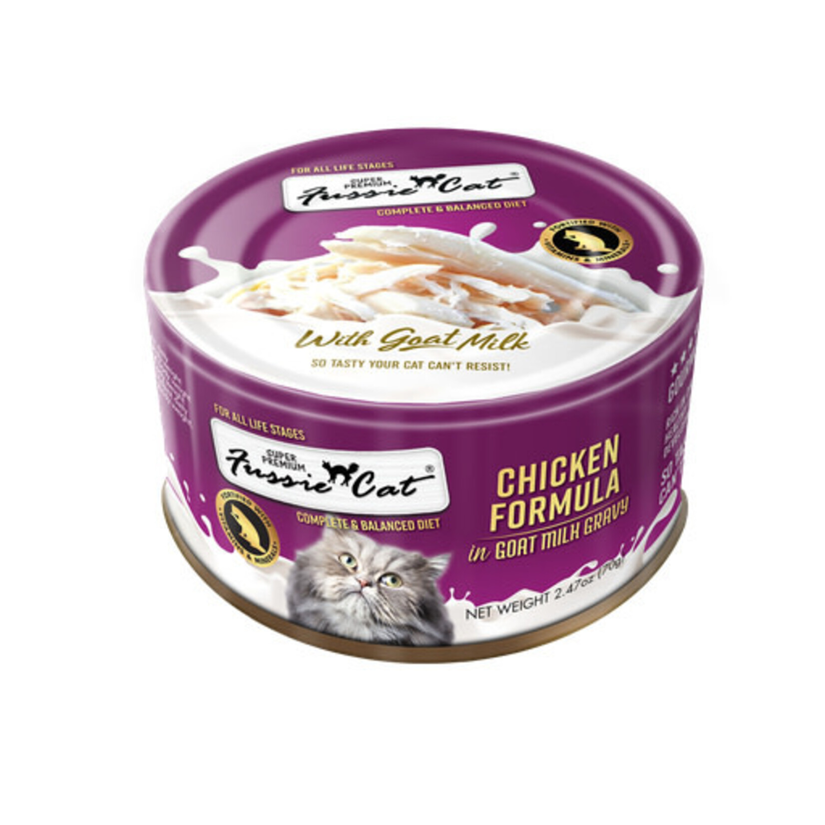 Fussie Cat Fussie Cat Chicken in Goat Milk Gravy Shredded Wet Cat Food 2.47 oz
