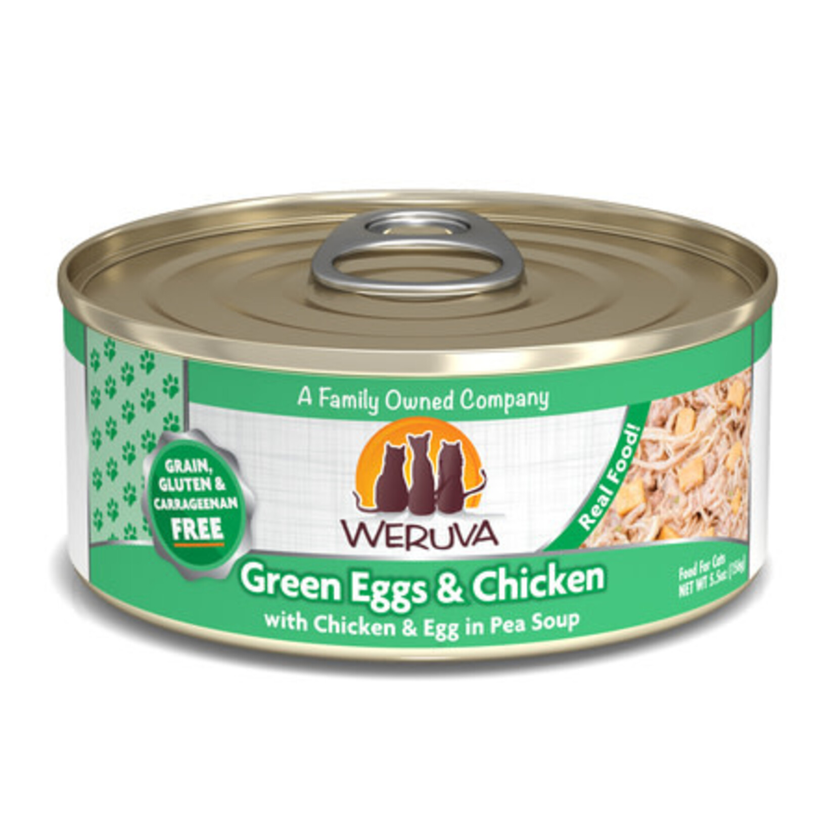 Weruva Weruva Green Eggs & Chicken with Chicken, Egg & Greens in Gravy Grain-Free Wet Cat Food 3 oz