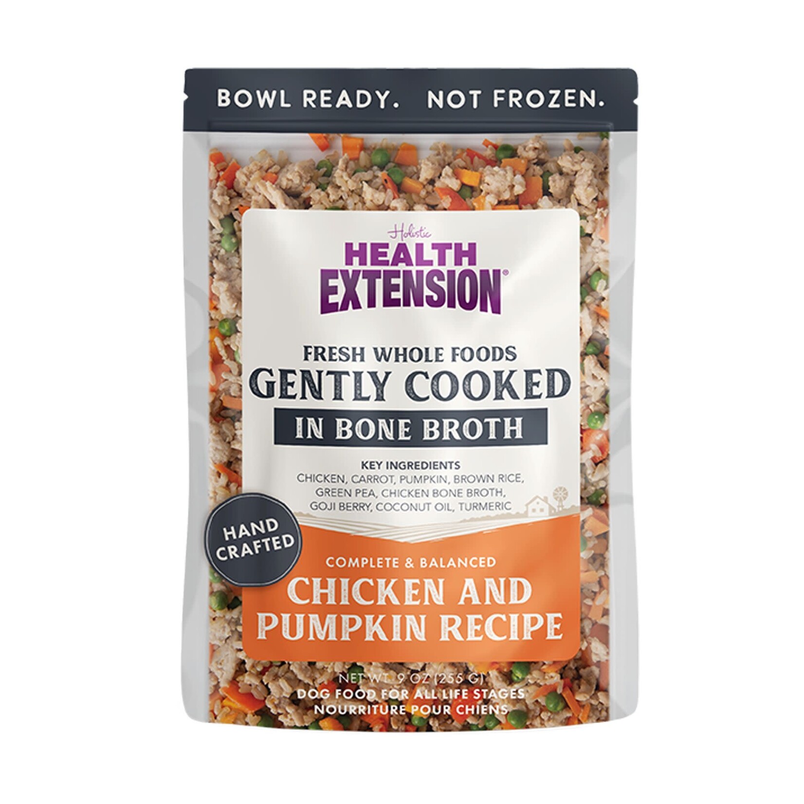 Health Extension Gently Cooked Chicken & Pumpkin Recipe Wet Dog Food 9 oz