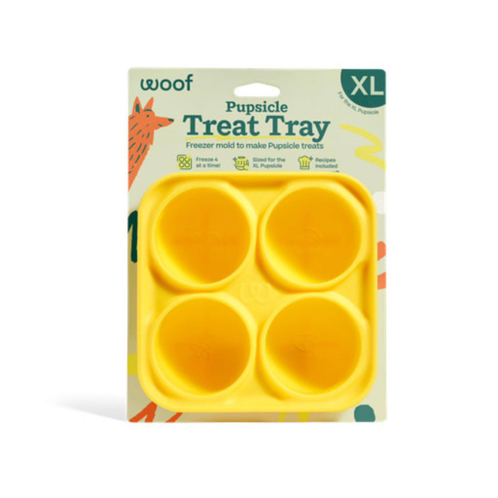Woof Pet Woof Pupsicle Treat Tray Mold Treat Dispenser, Extra Large