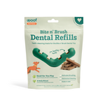 Woof Pet Woof Bite n' Brush Refill Grain-Free Beef Sticks Adult Dental Dog Chew Treats, 18 count