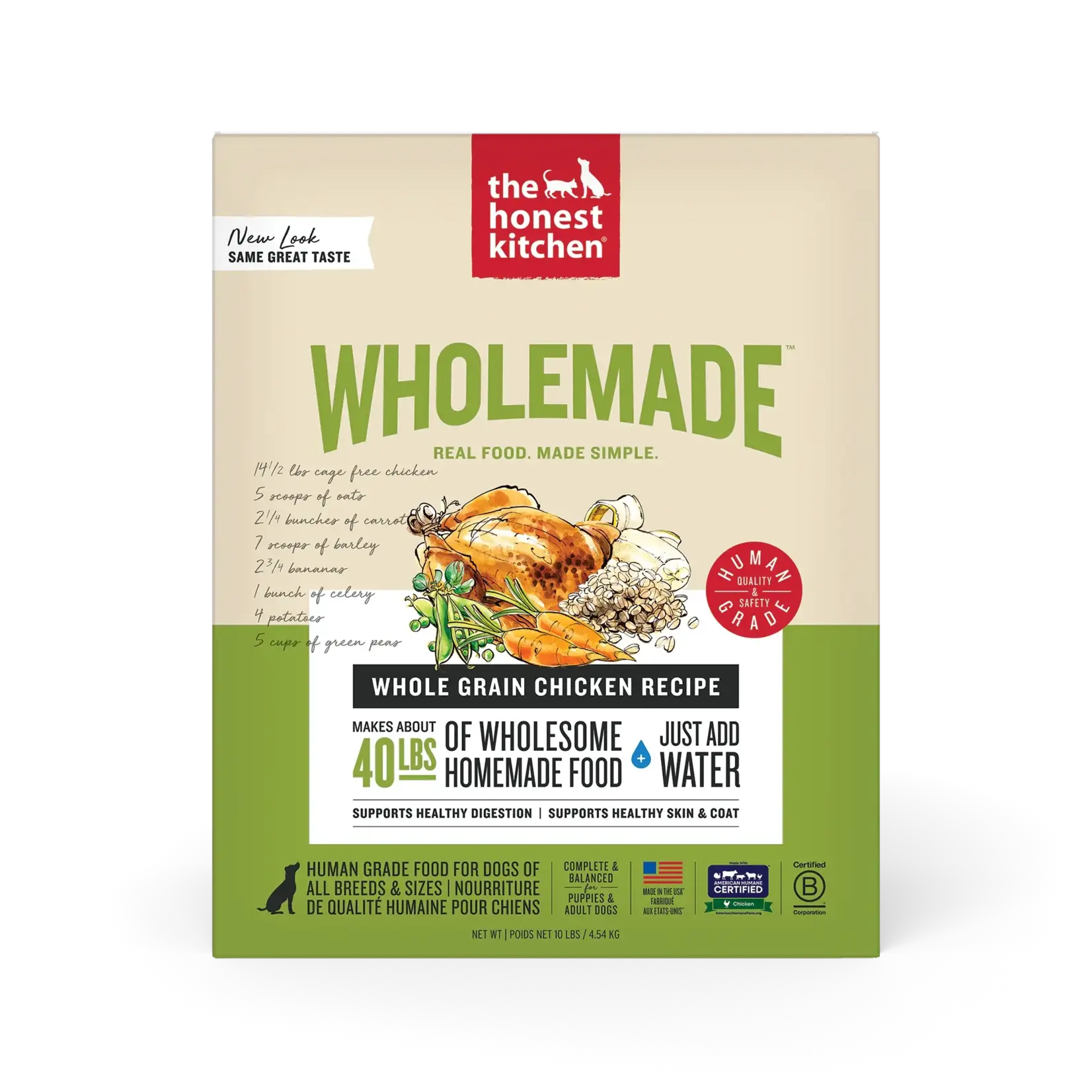 The Honest Kitchen THK Revel Whole Grain Chicken Recipe Dog 4lb