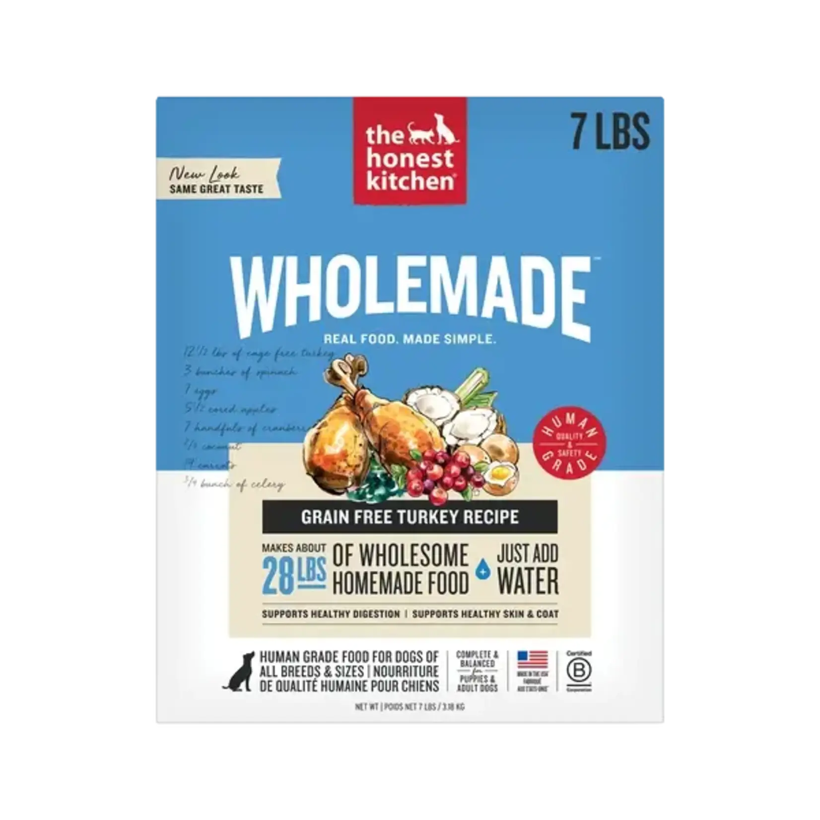 The Honest Kitchen The Honest Kitchen Wholemade Grain-Free Turkey Dehydrated Dog Food 4#