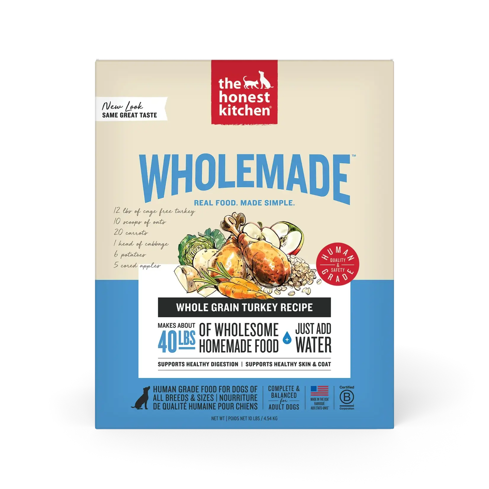 The Honest Kitchen The Honest Kitchen Wholemade Whole Grain Turkey Dehydrated Dog Food 10#