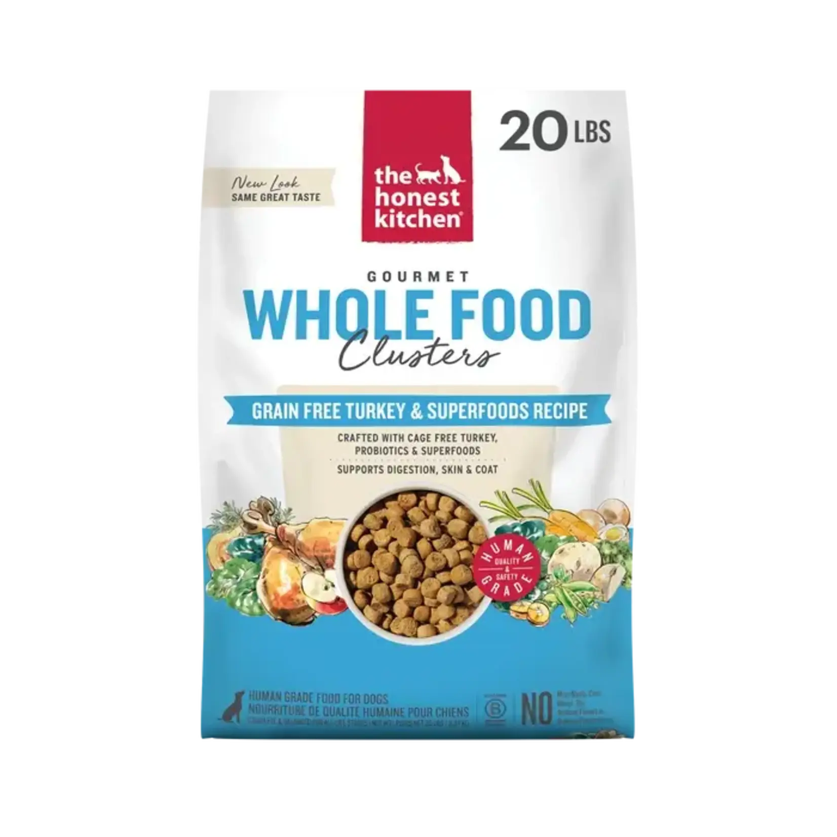 The Honest Kitchen The Honest Kitchen Grain-Free Turkey Whole Food Clusters Dry Dog Food 20#