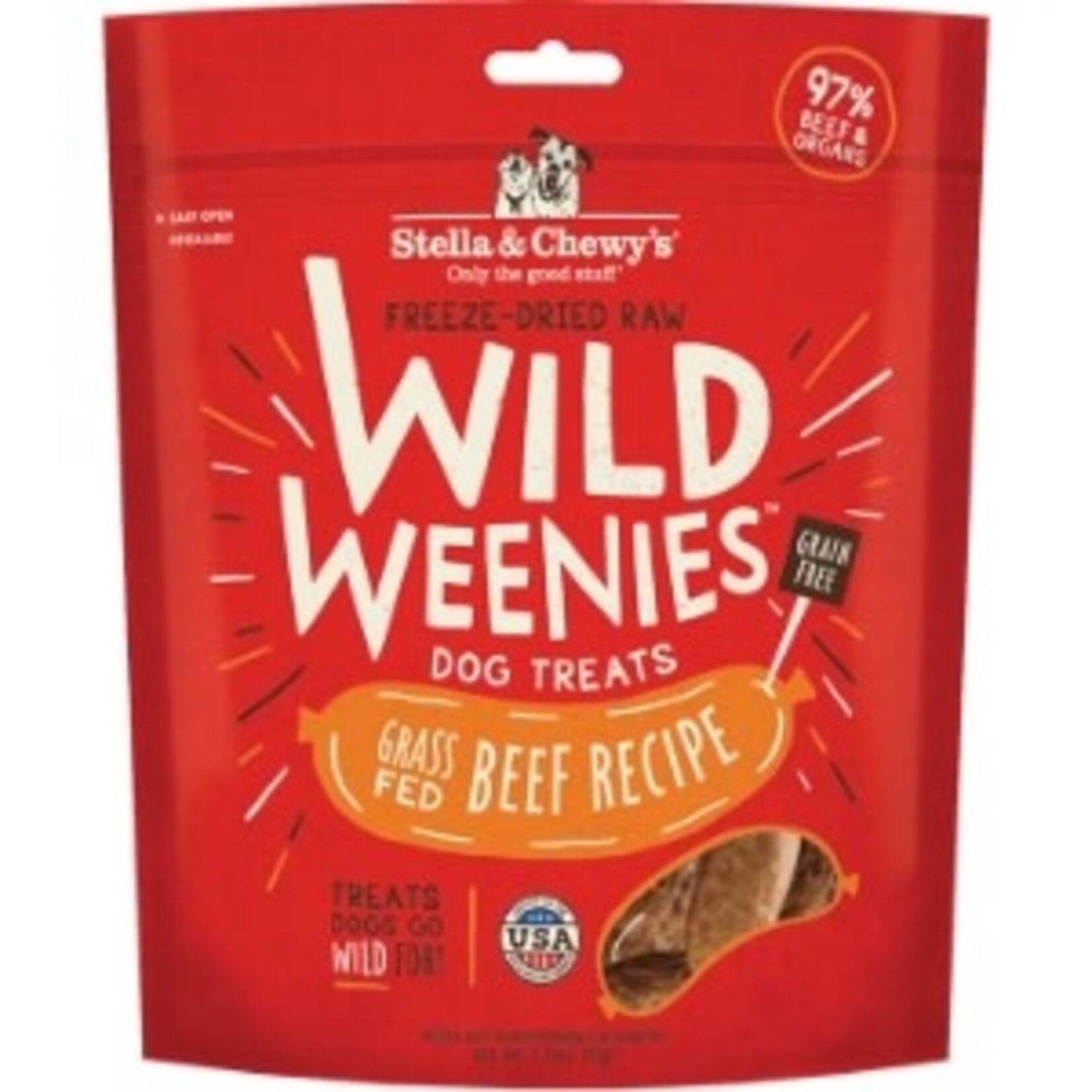 Stella & Chewys Stella & Chewy's Freeze Dried Wild Weenies Beef Treats Dog 3.25oz