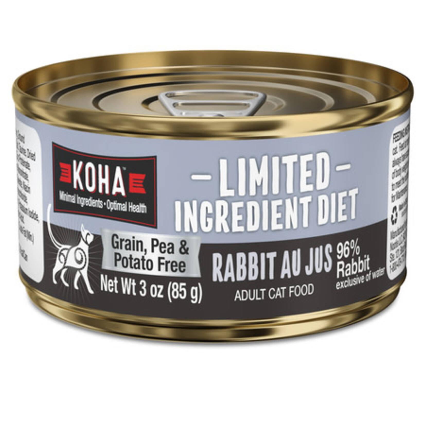 Koha KOHA Limited Ingredient Diet Rabbit Au Jus Canned Cat Food 3oz
