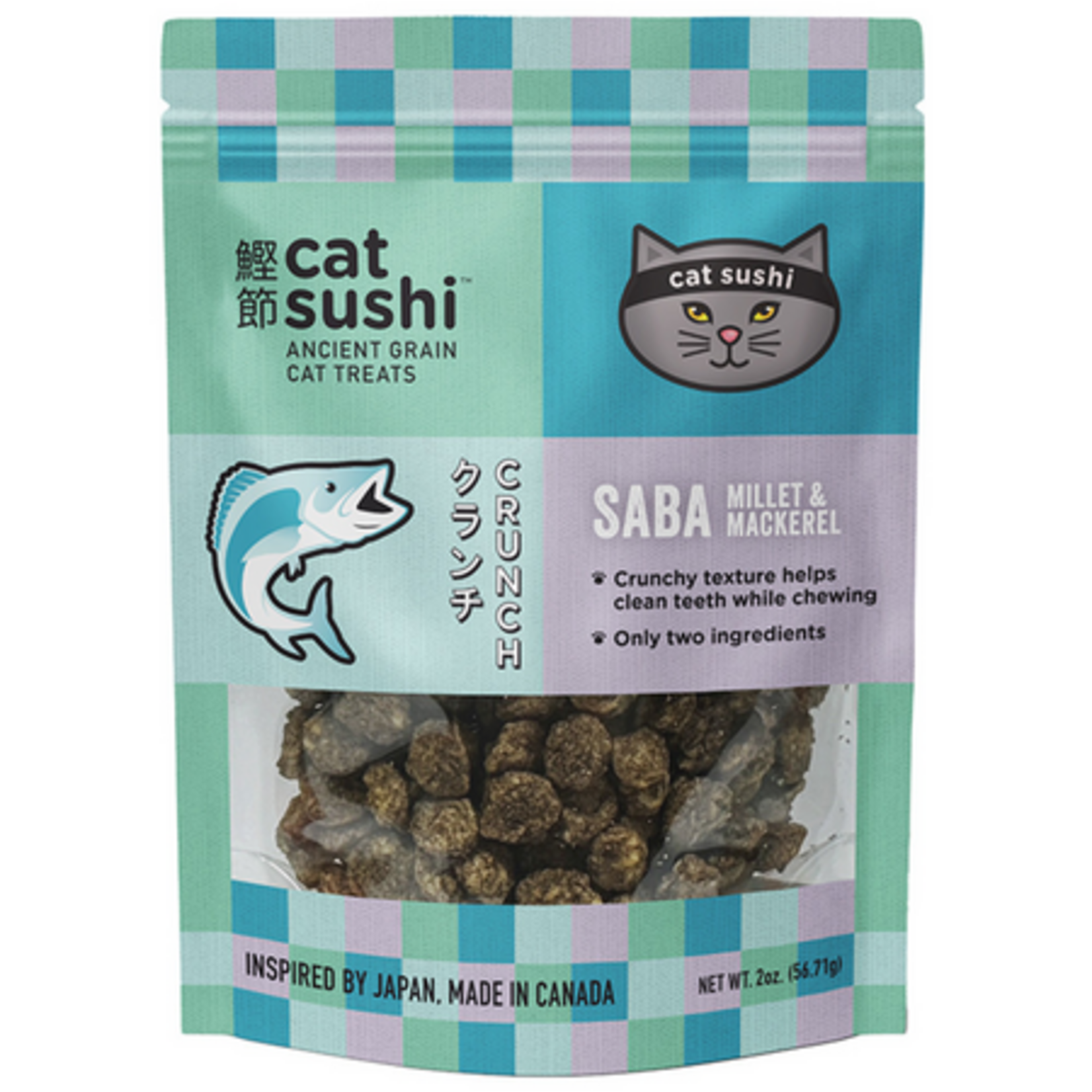 Cat Sushi Crunchy Saba Millet & Mackerel Cat Treats 2 oz