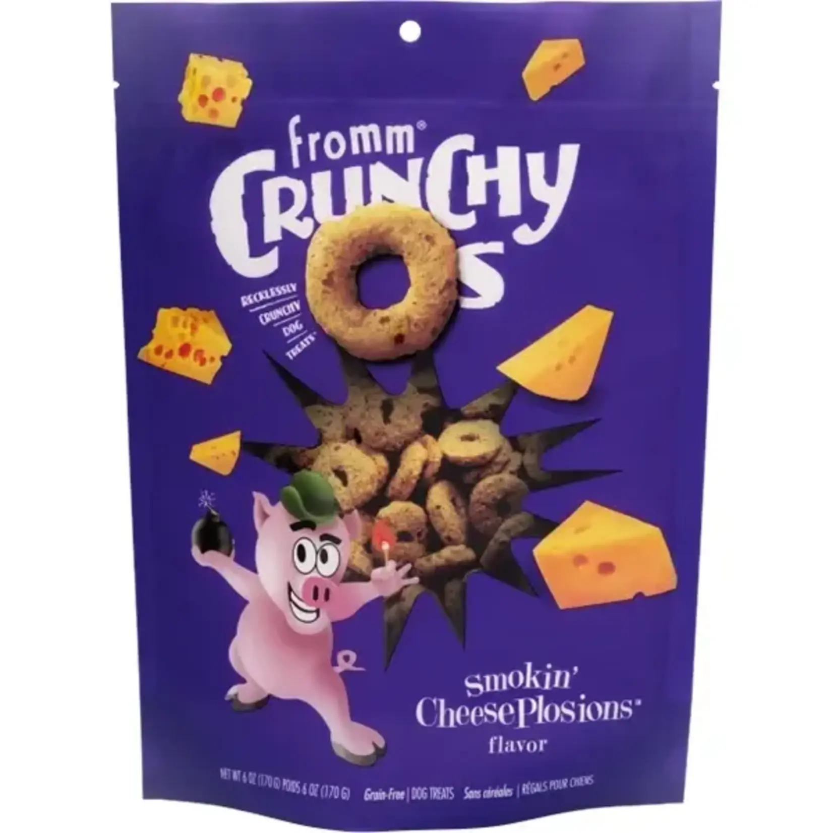 Fromm Family Fromm Crunchy O's Cheeseplosion Dog Treats 6oz