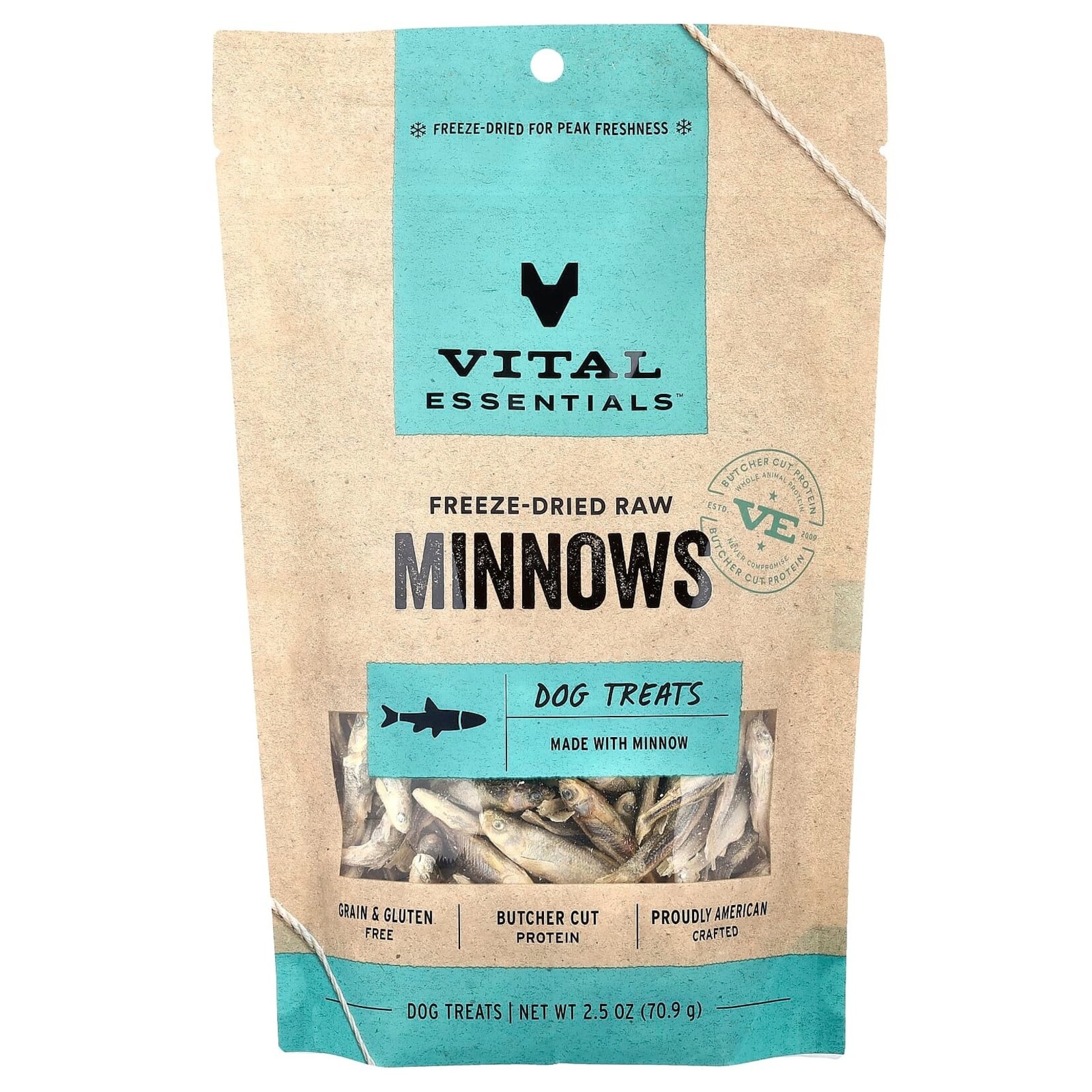 Vital Essentials Vital Essentials Freeze Dried Minnows Dog Treats 2.5oz