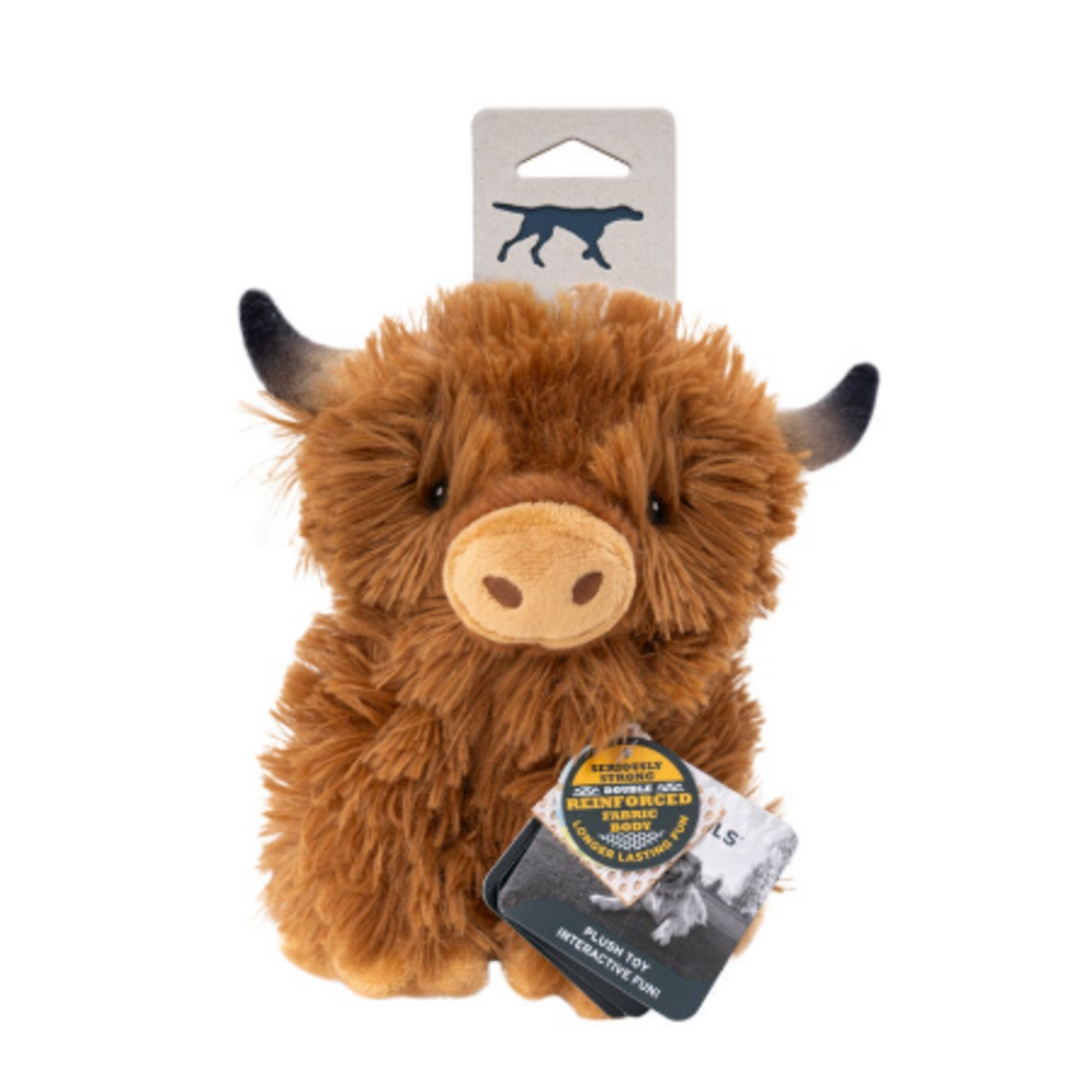 Tall Tails Tall Tails Plush Highland Cow Dog Toy 8"