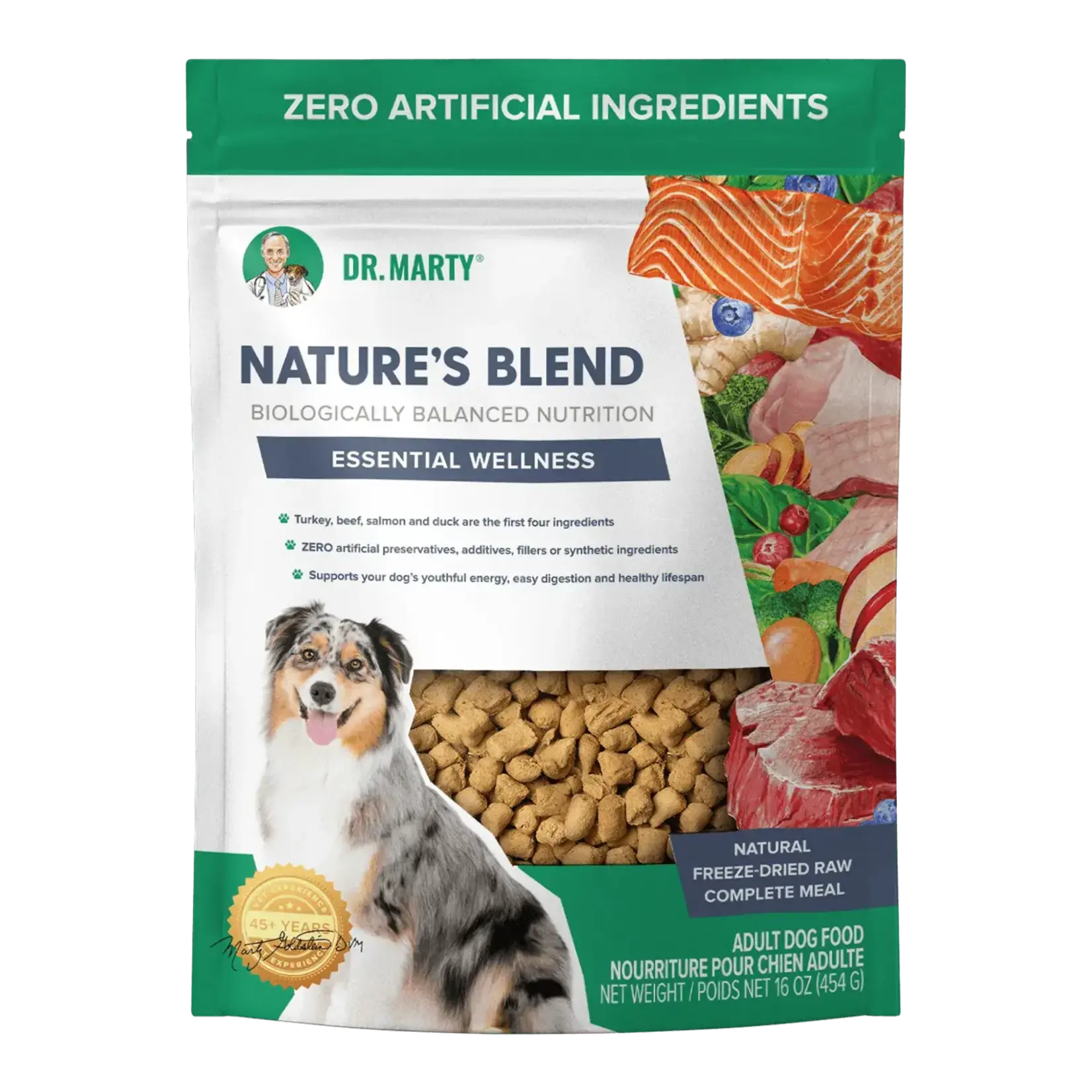 Dr. Marty Dr. Marty's Freeze-Dried Nature’s Blend Essential Wellness Dog Food 16 oz